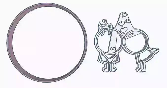 Facebook Emoticons Stickers Cookie Cutter Set