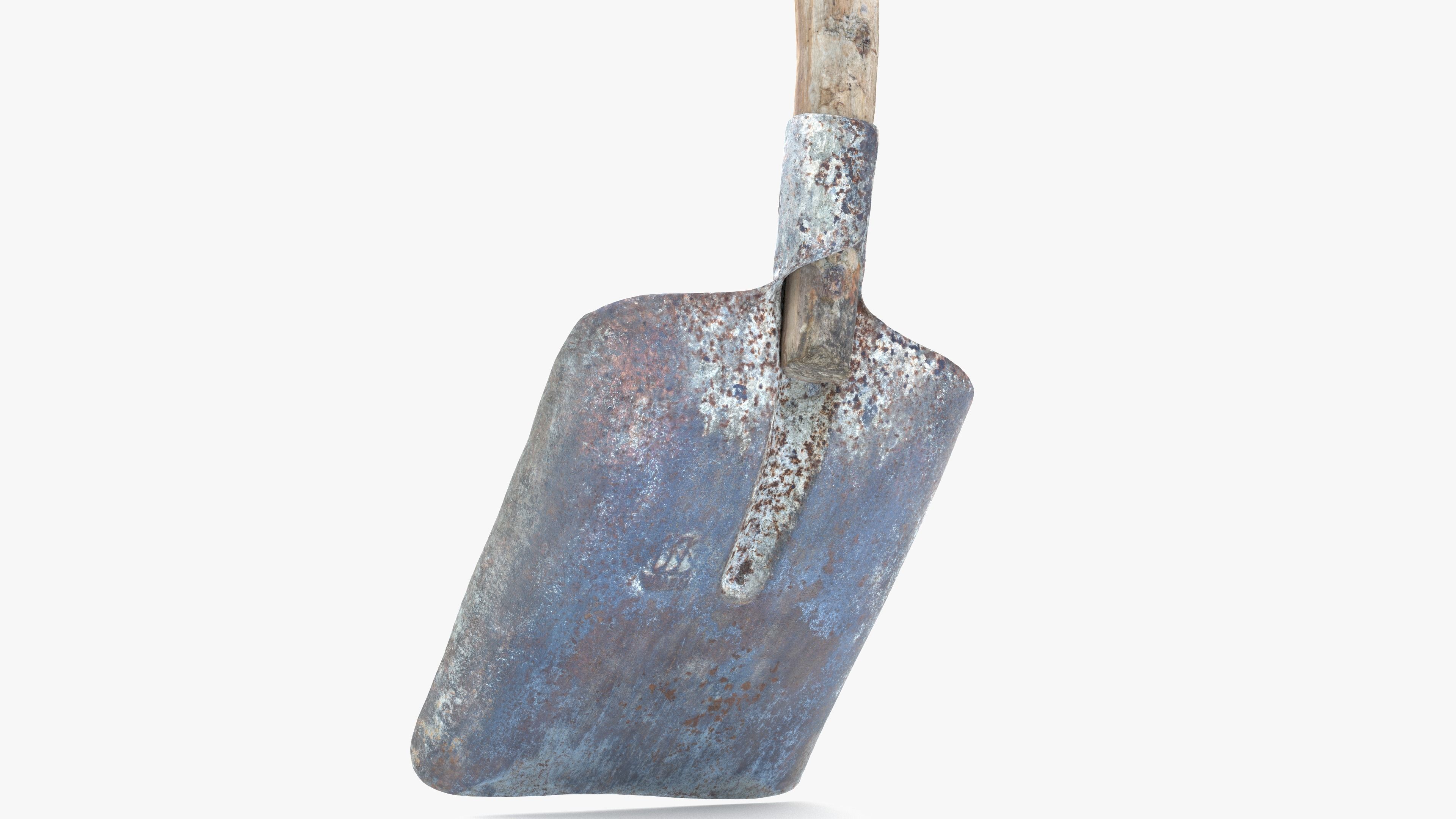 Shovel Low-poly 3D model_9