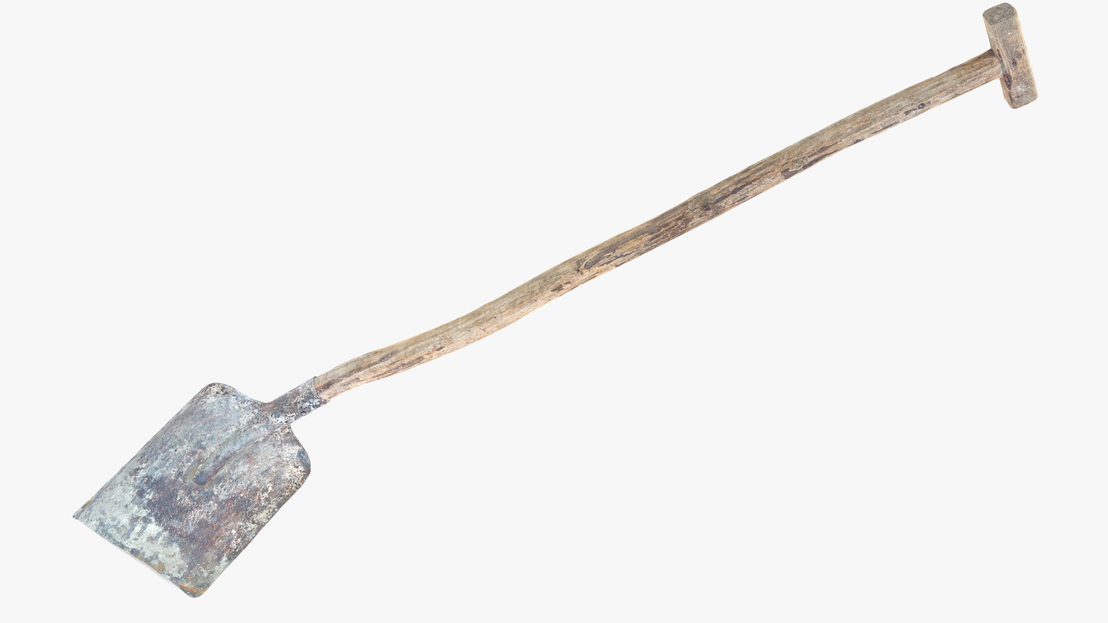 Shovel Low-poly 3D model_22