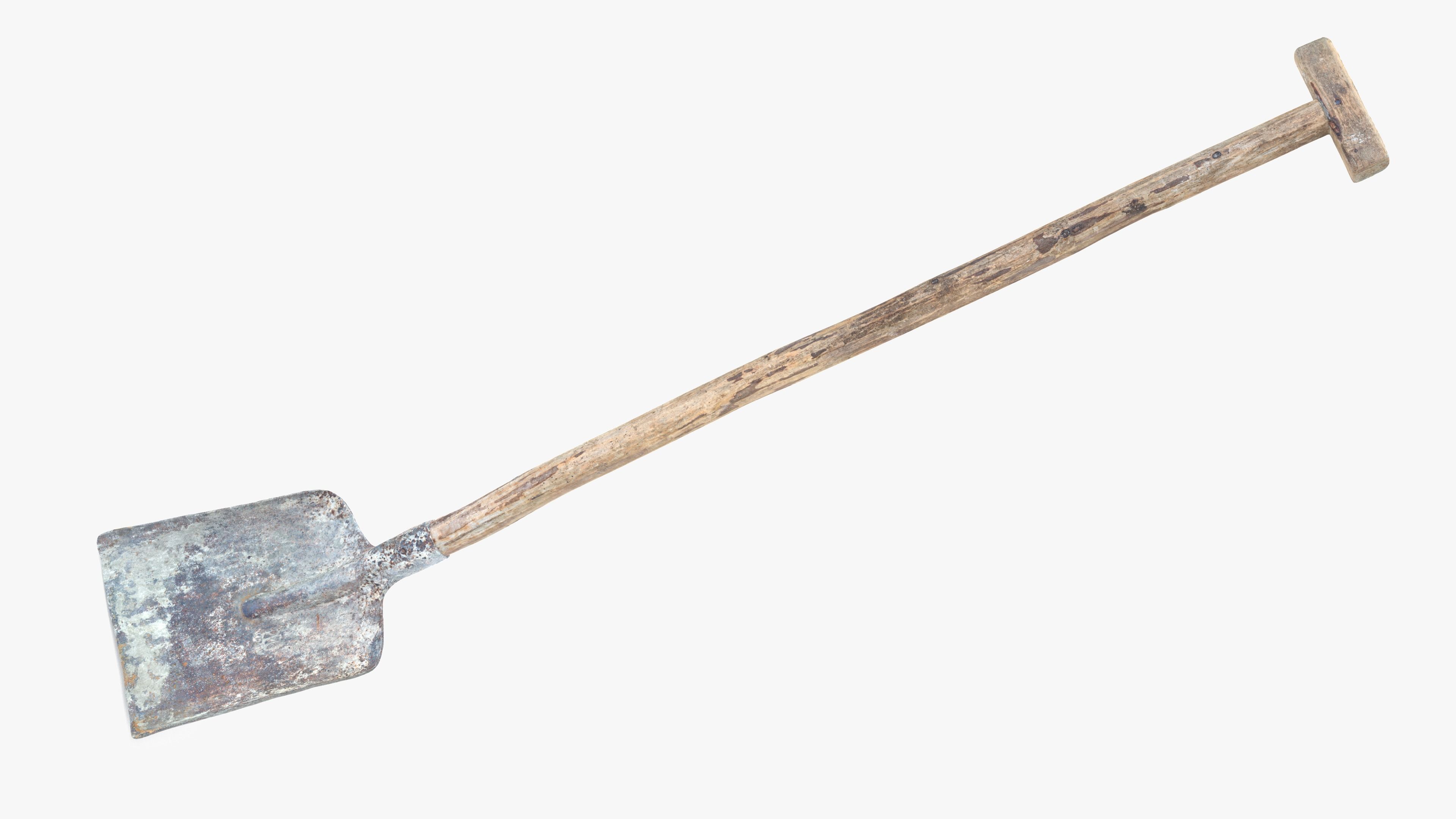 Shovel Low-poly 3D model_21