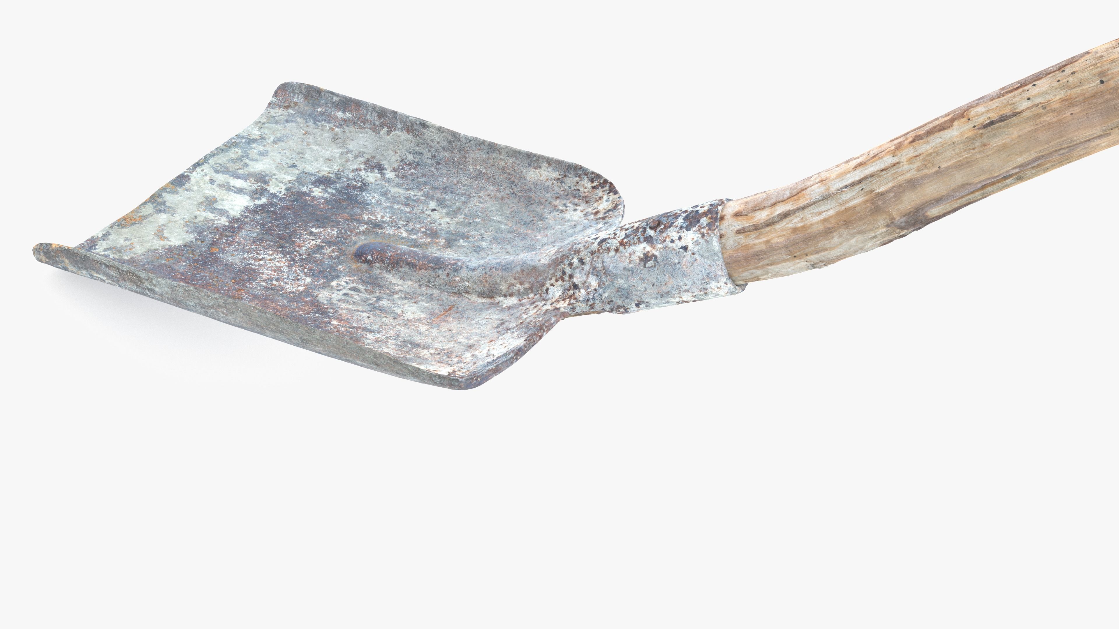 Shovel Low-poly 3D model_20