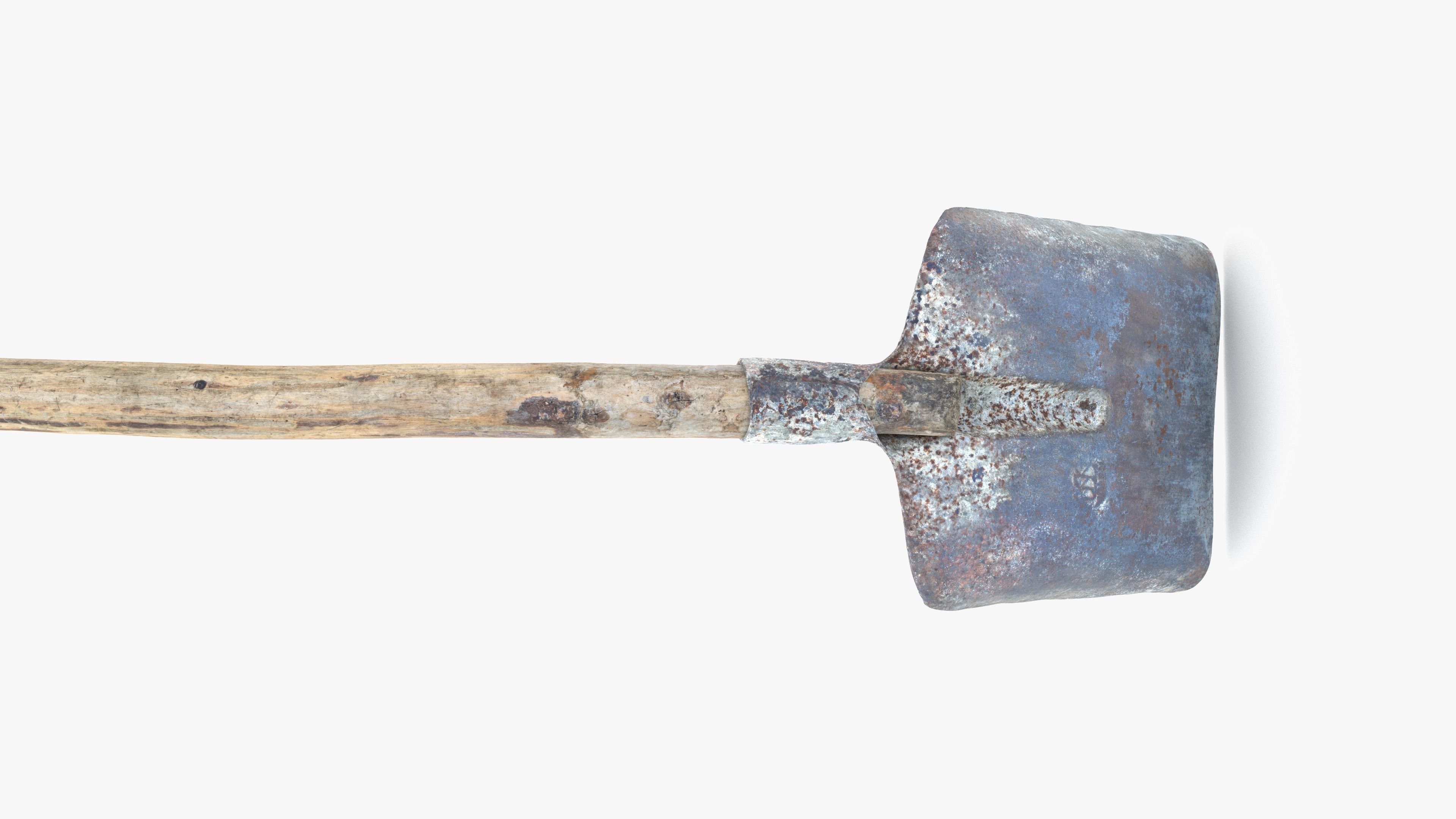 Shovel Low-poly 3D model_14