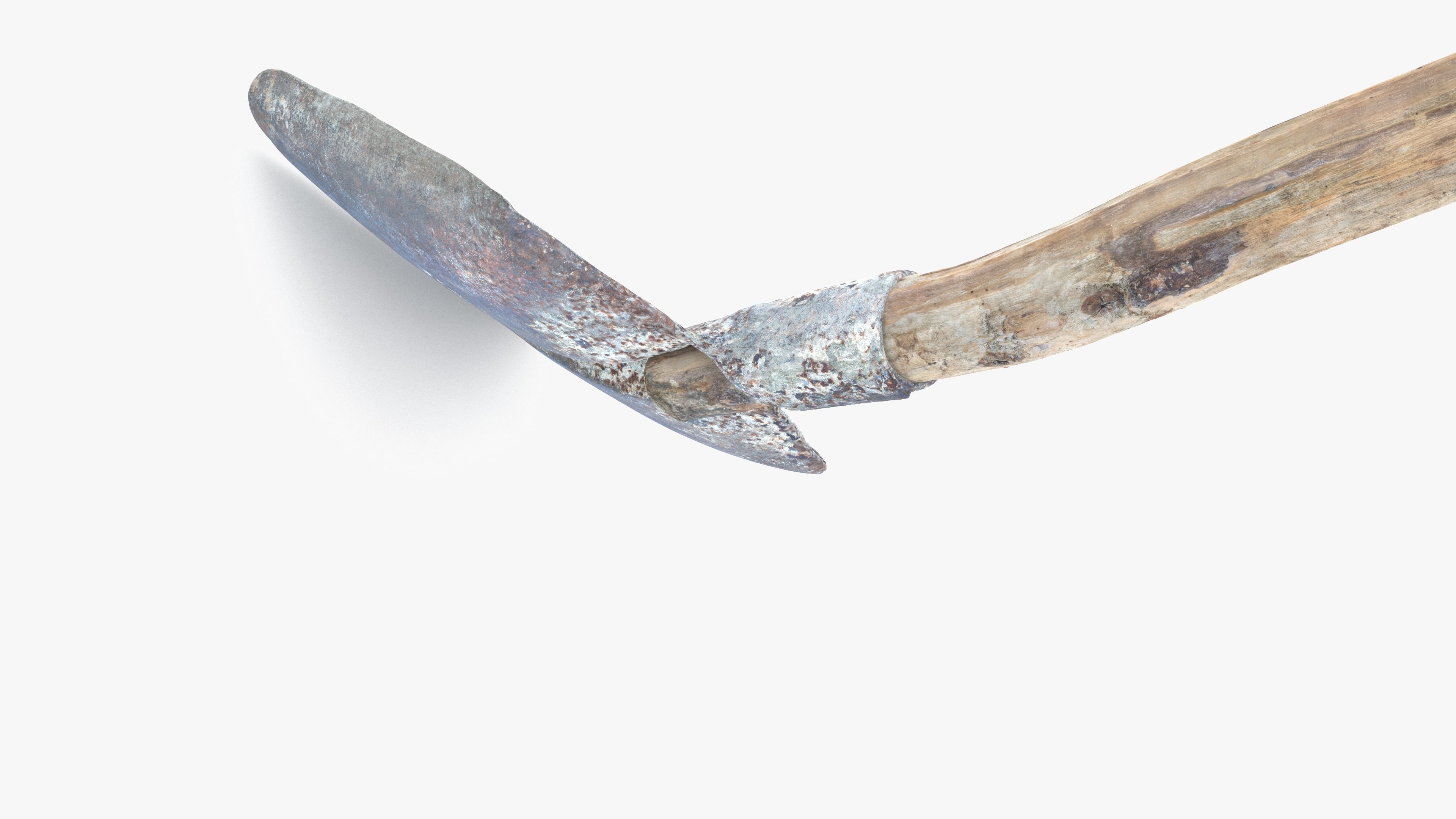 Shovel Low-poly 3D model_19