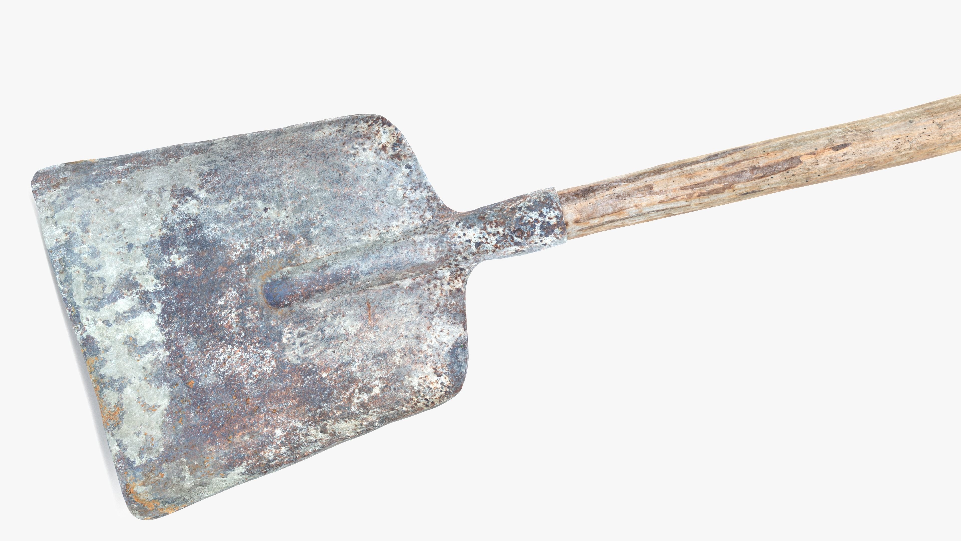 Shovel Low-poly 3D model_3