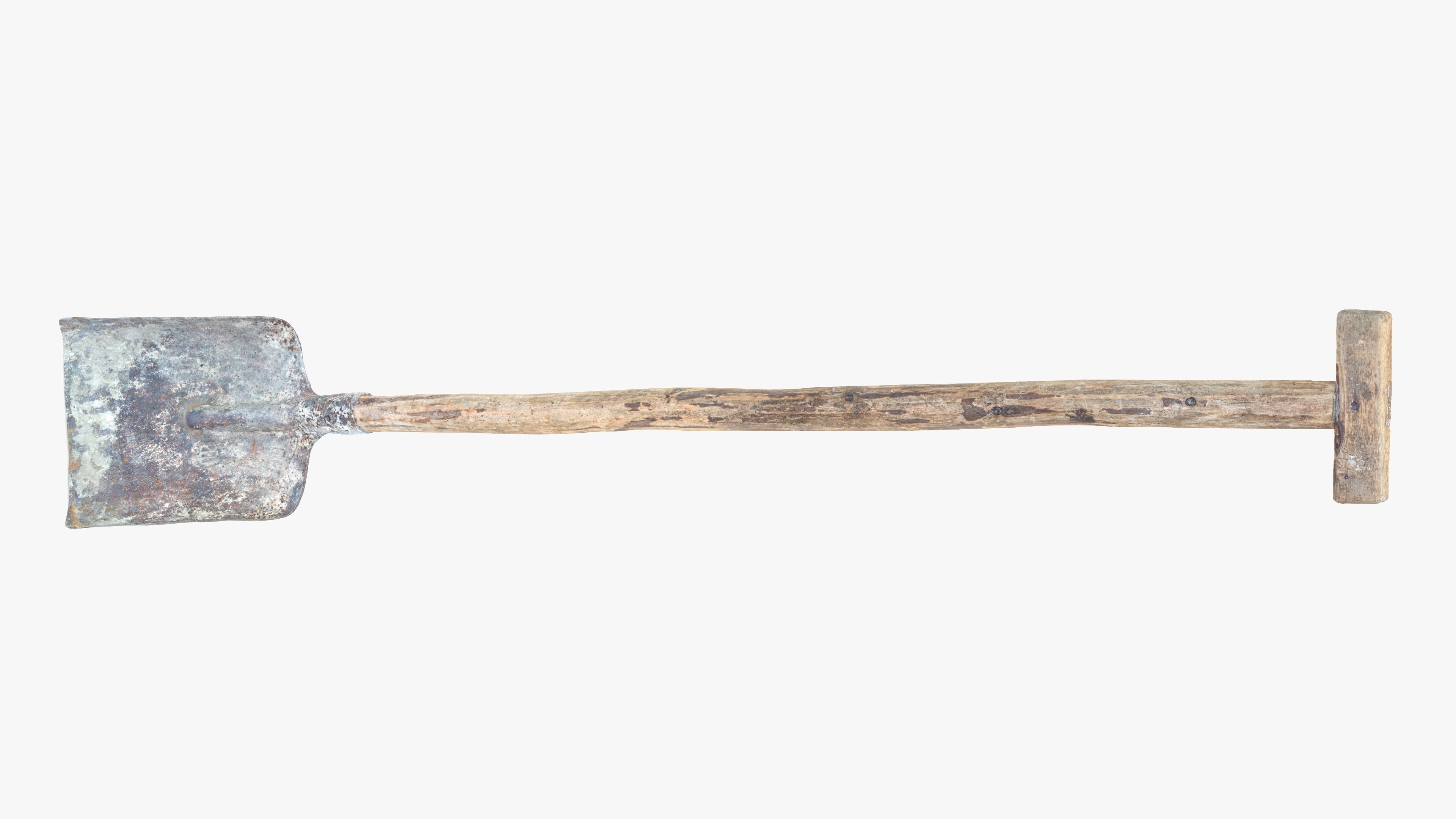 Shovel Low-poly 3D model_6