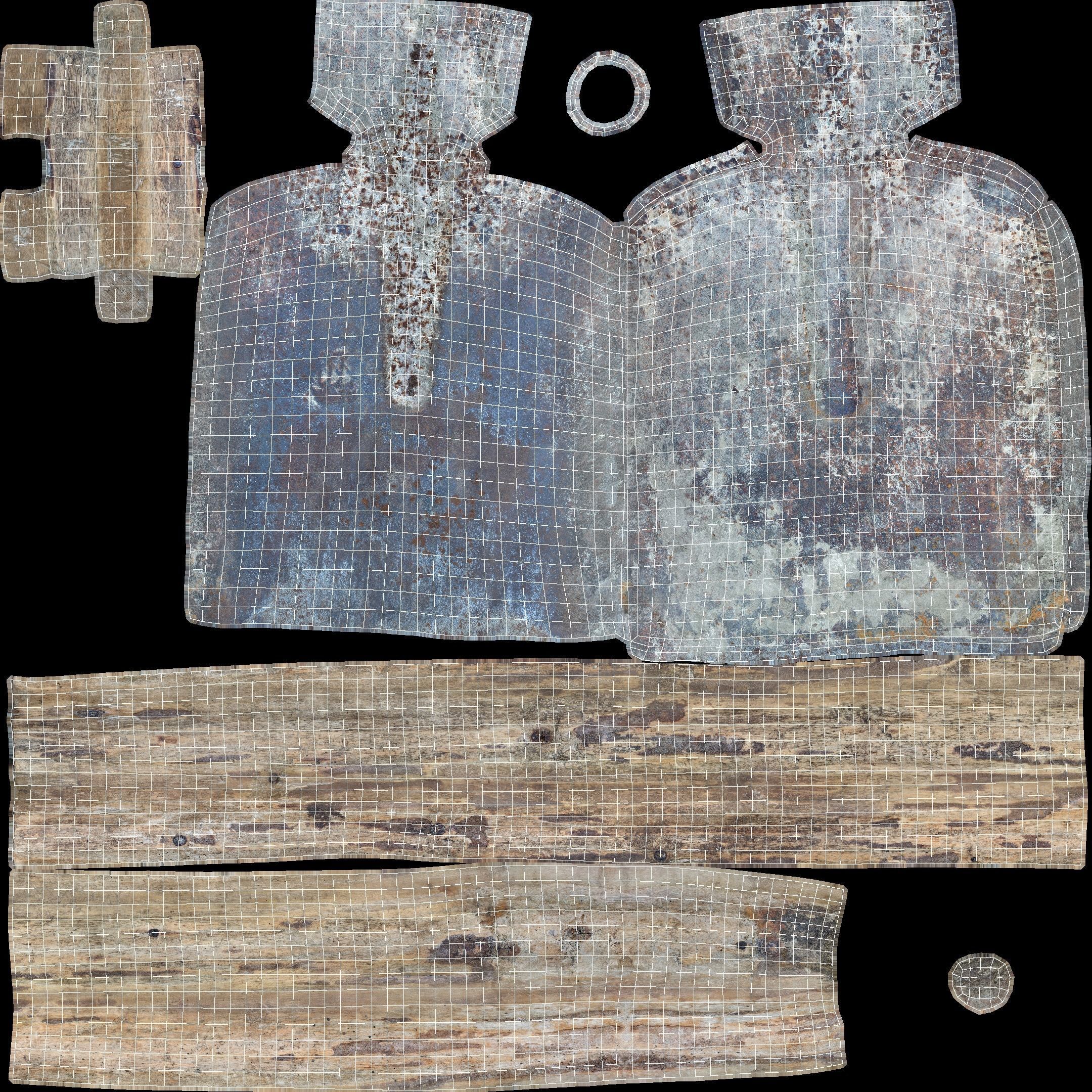 Shovel Low-poly 3D model_40