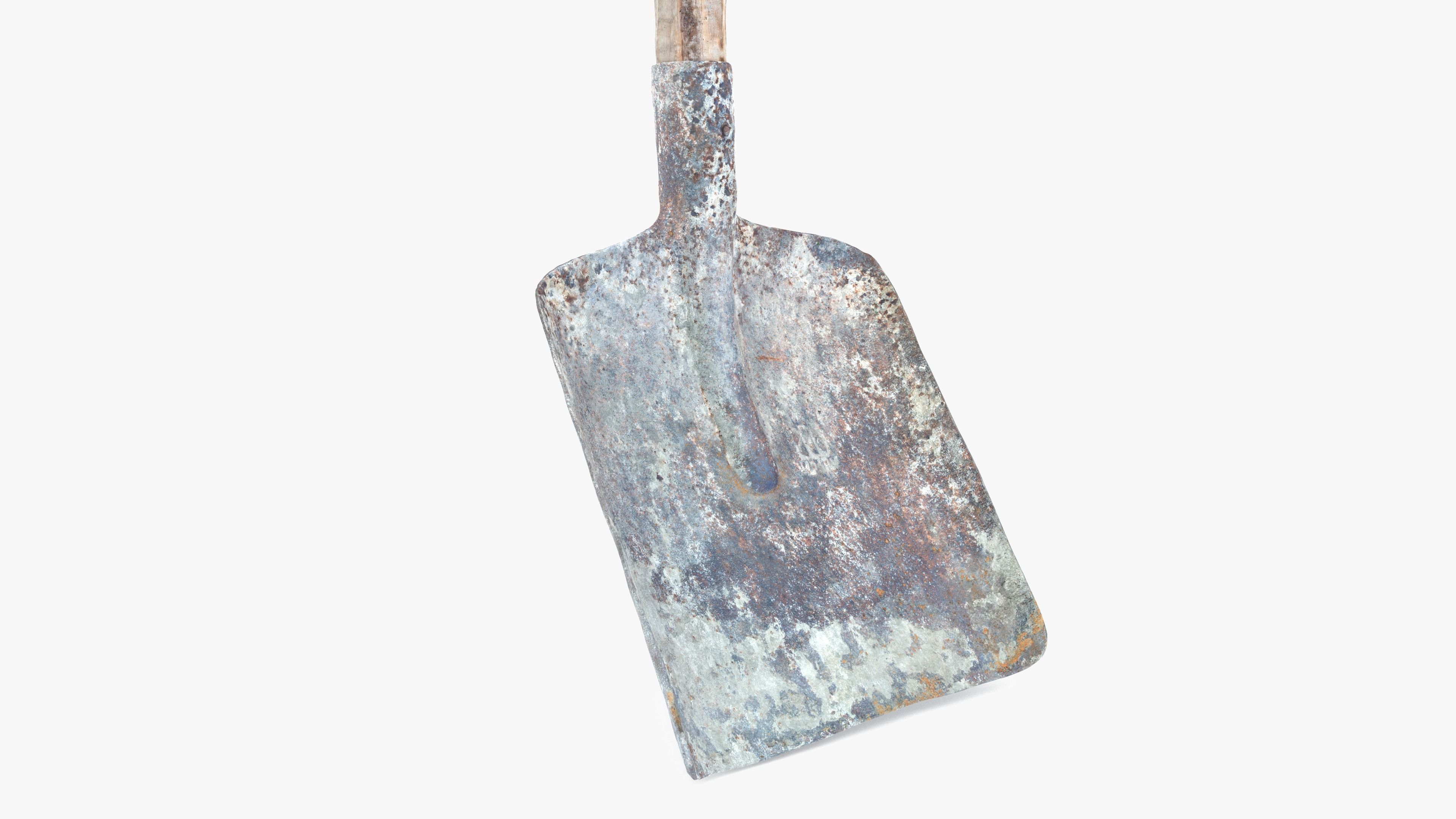 Shovel Low-poly 3D model_11