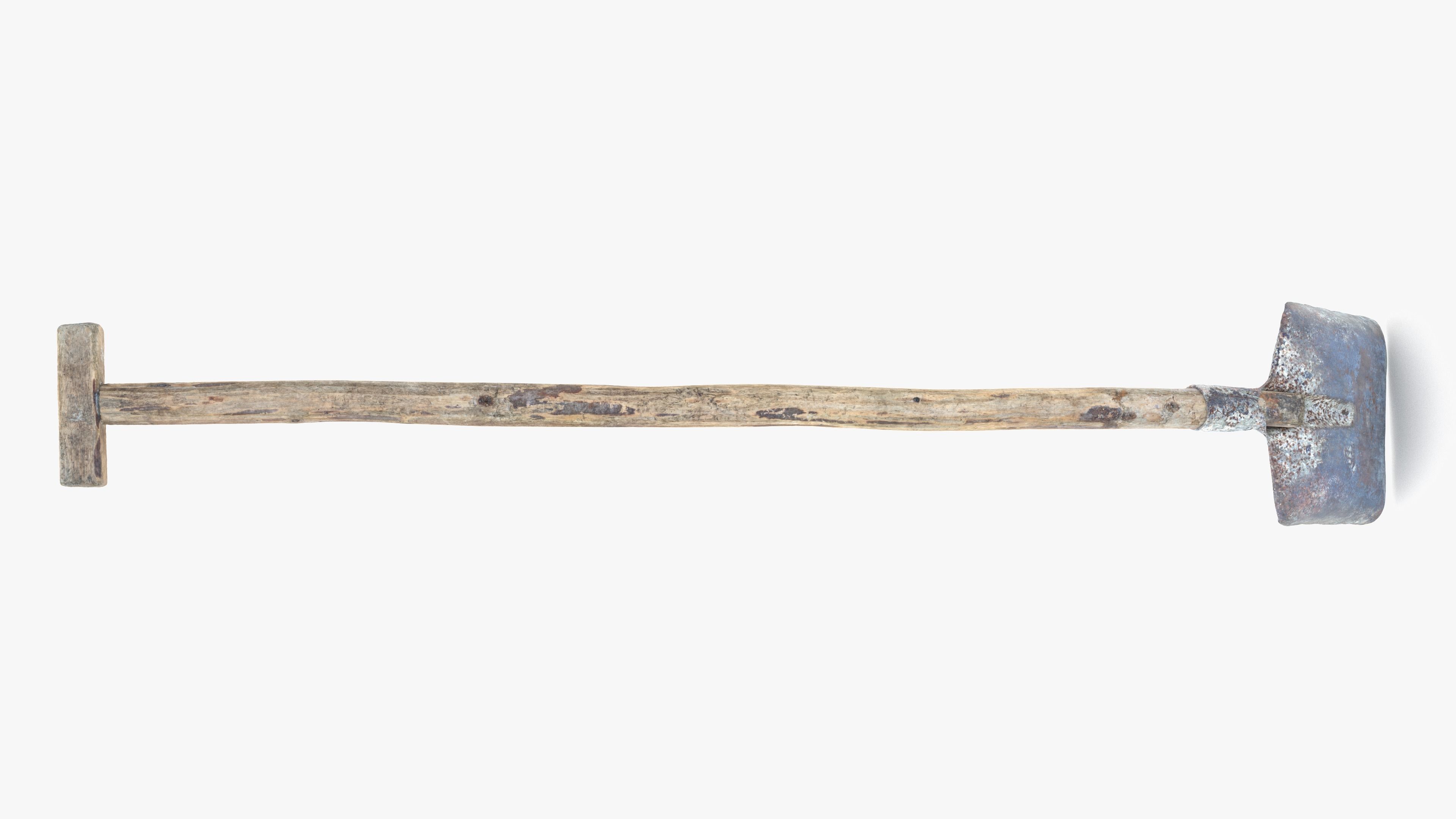 Shovel Low-poly 3D model_13