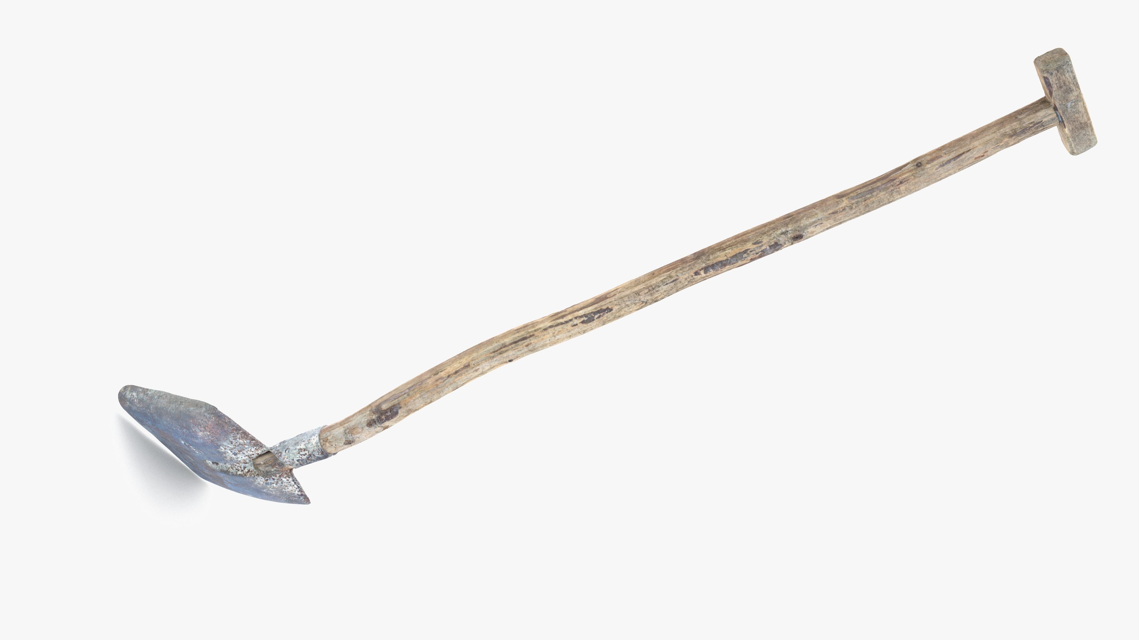 Shovel Low-poly 3D model_25