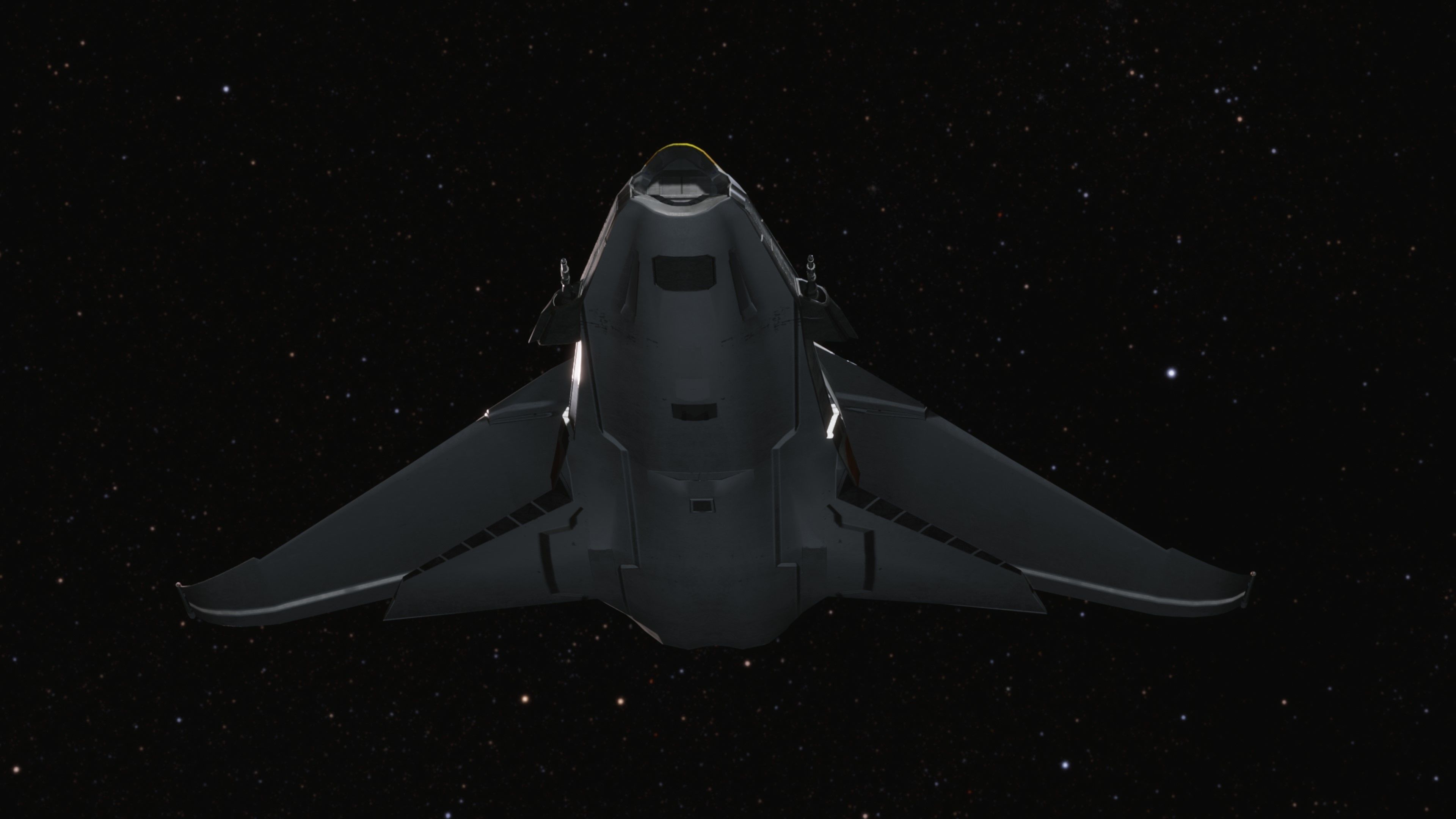 Space Ship - Rigged- High Resolution Textured - include inside Low-poly 3D model_9