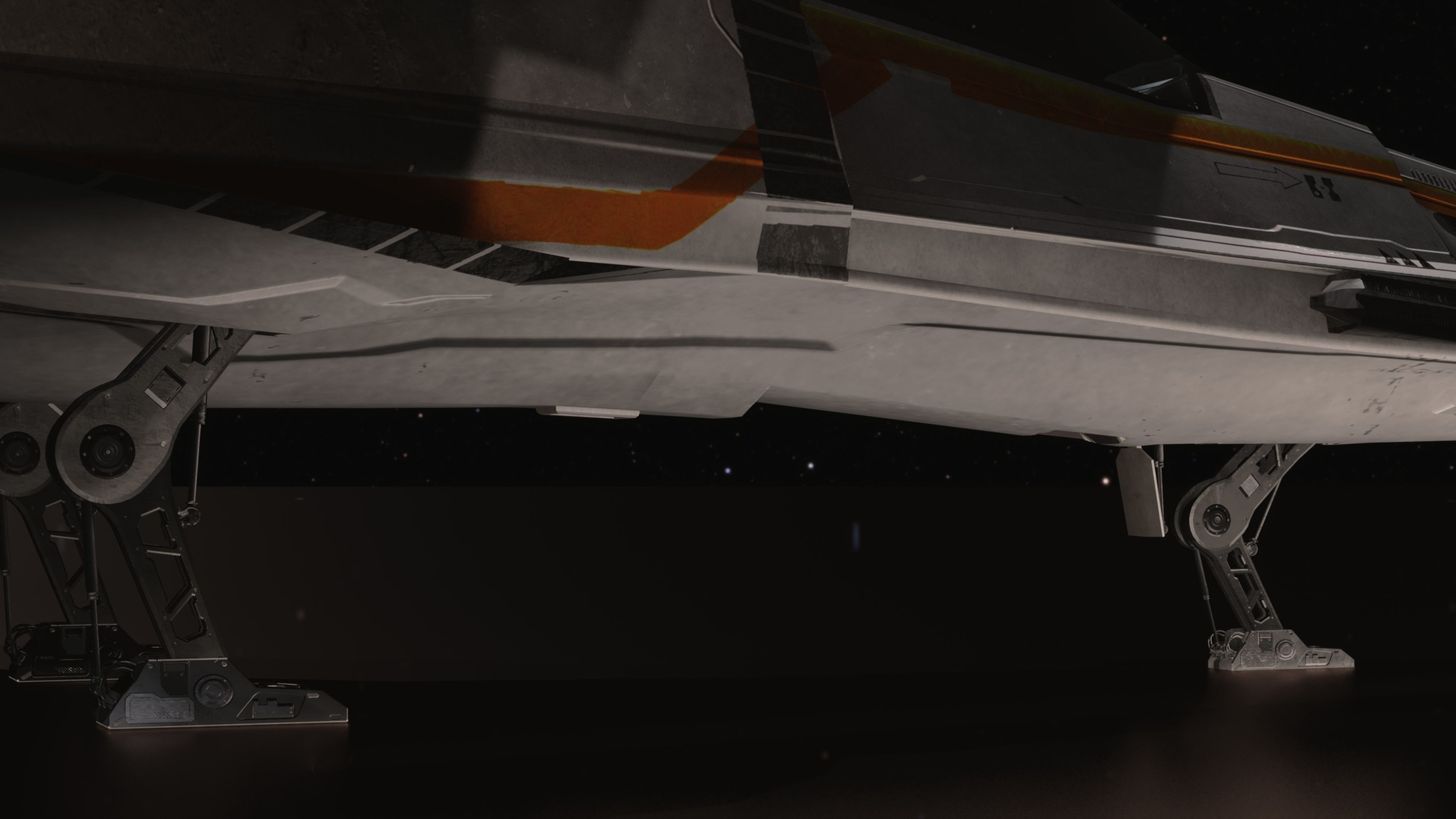 Space Ship - Rigged- High Resolution Textured - include inside Low-poly 3D model_22