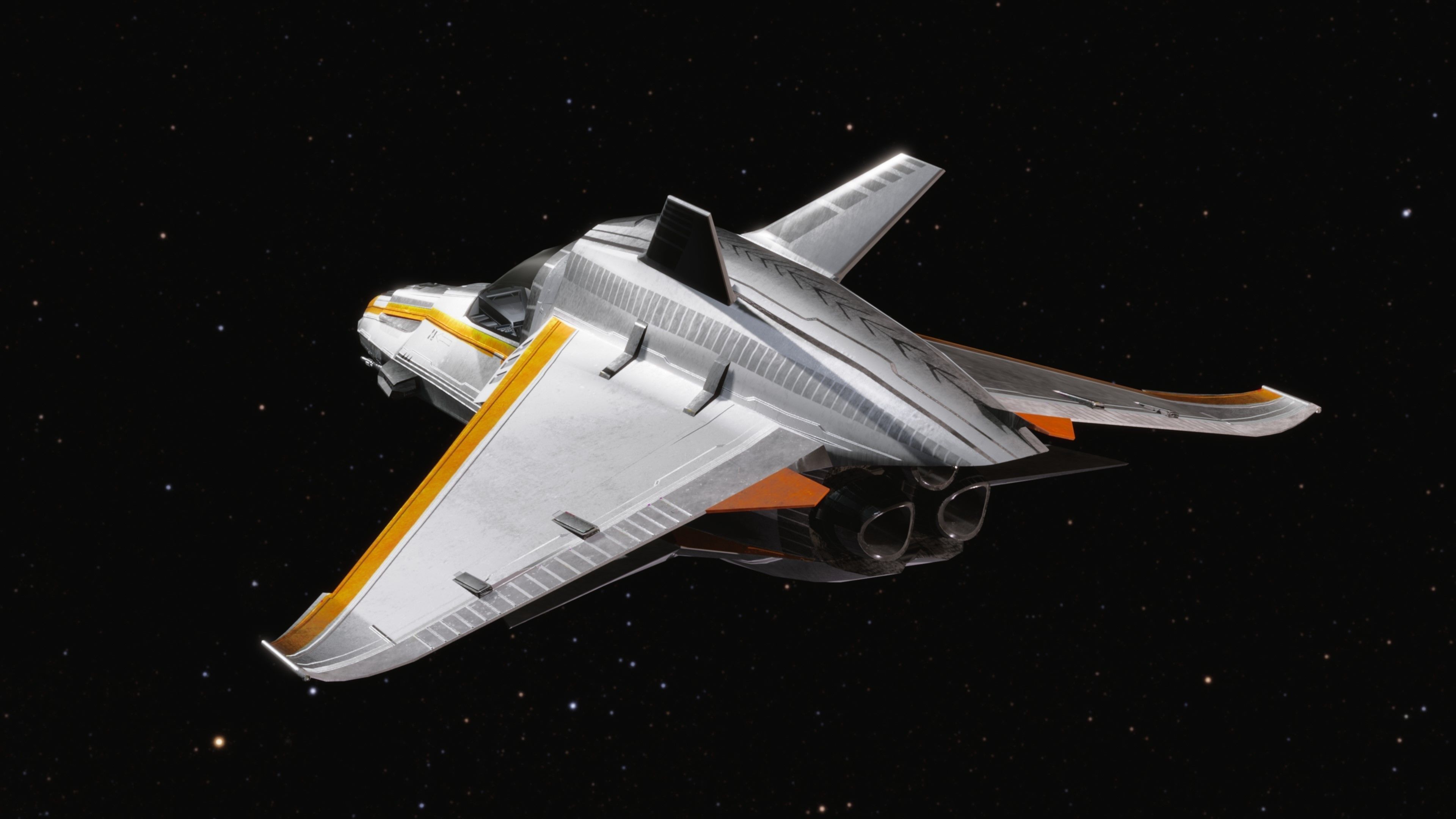 Space Ship - Rigged- High Resolution Textured - include inside Low-poly 3D model_4