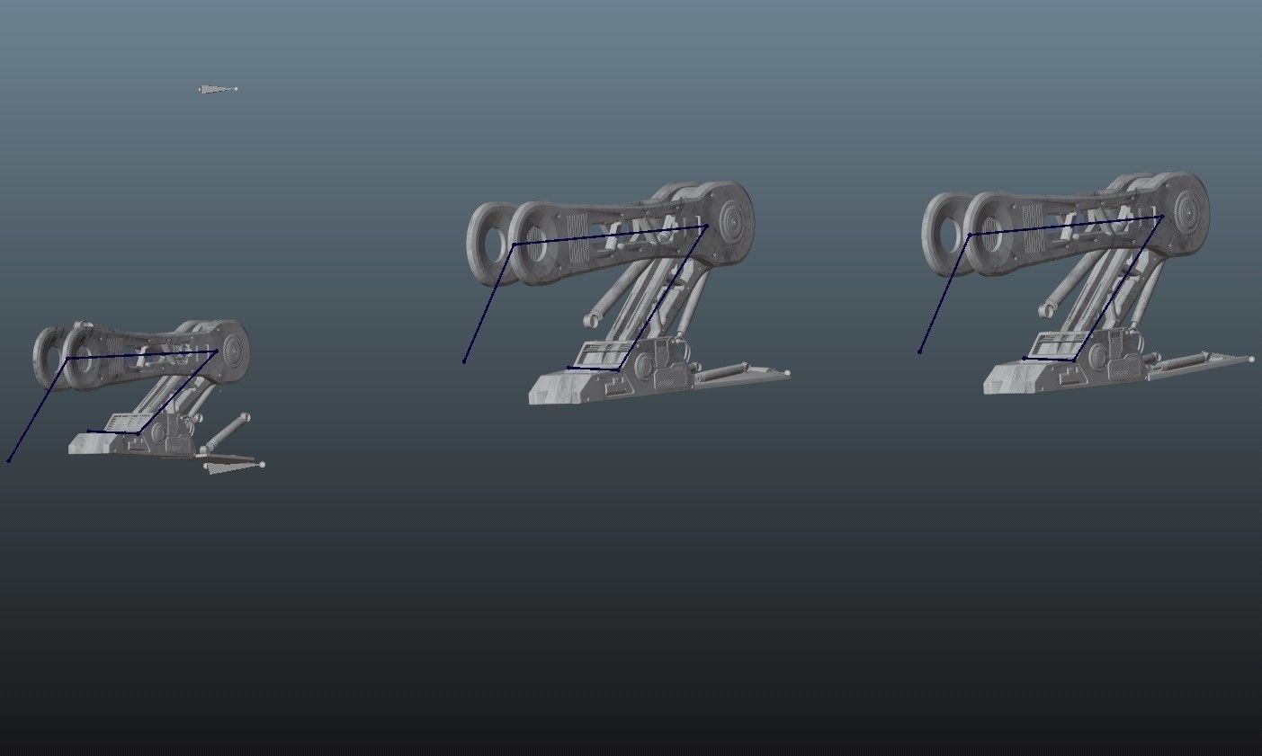 Space Ship - Rigged- High Resolution Textured - include inside Low-poly 3D model_27