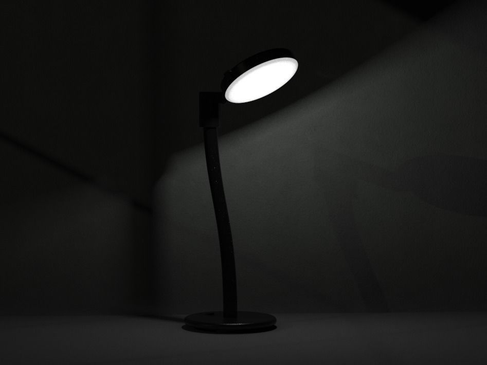 Desk light portable 3D model_2