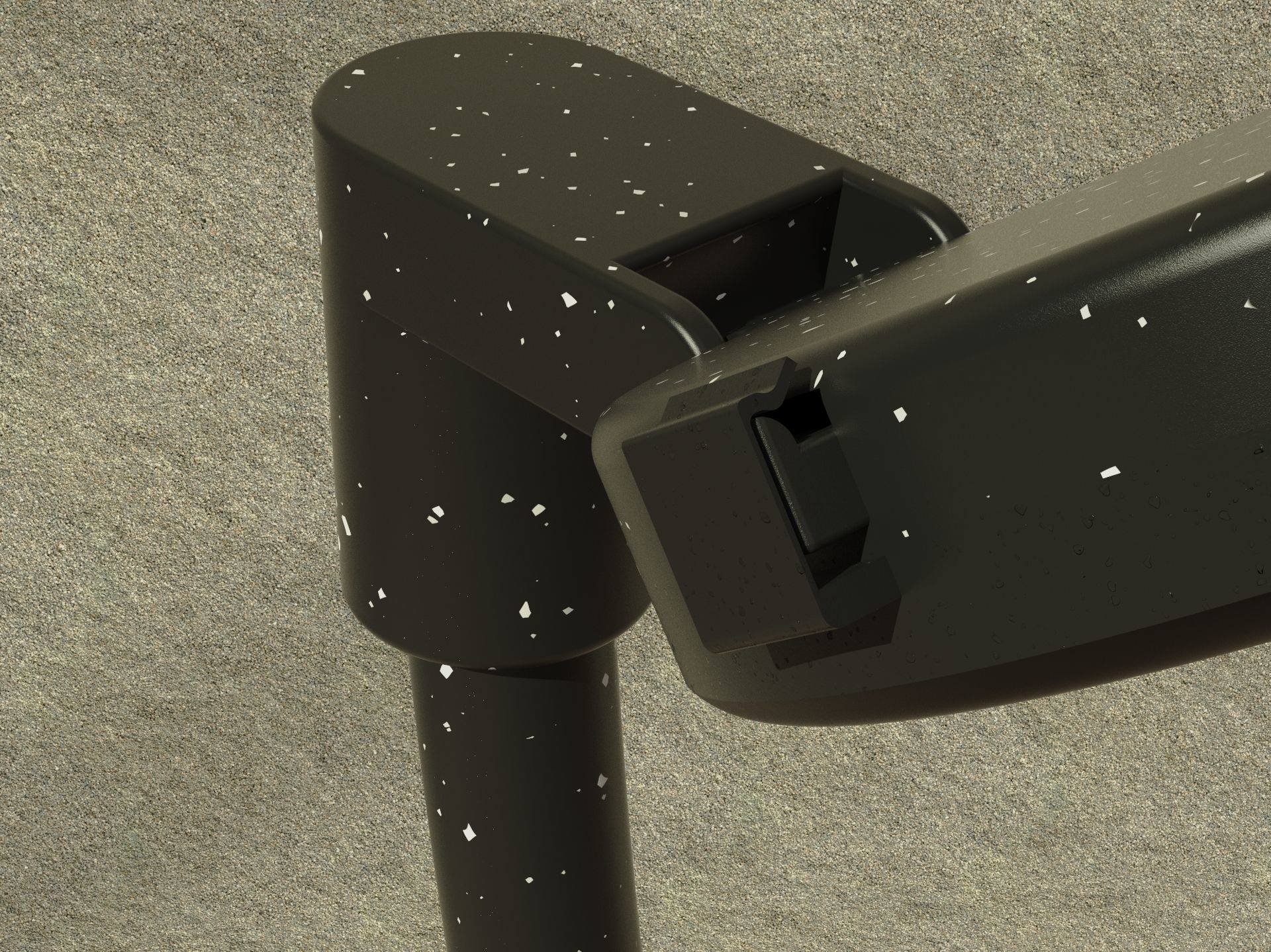 Desk light portable 3D model_3