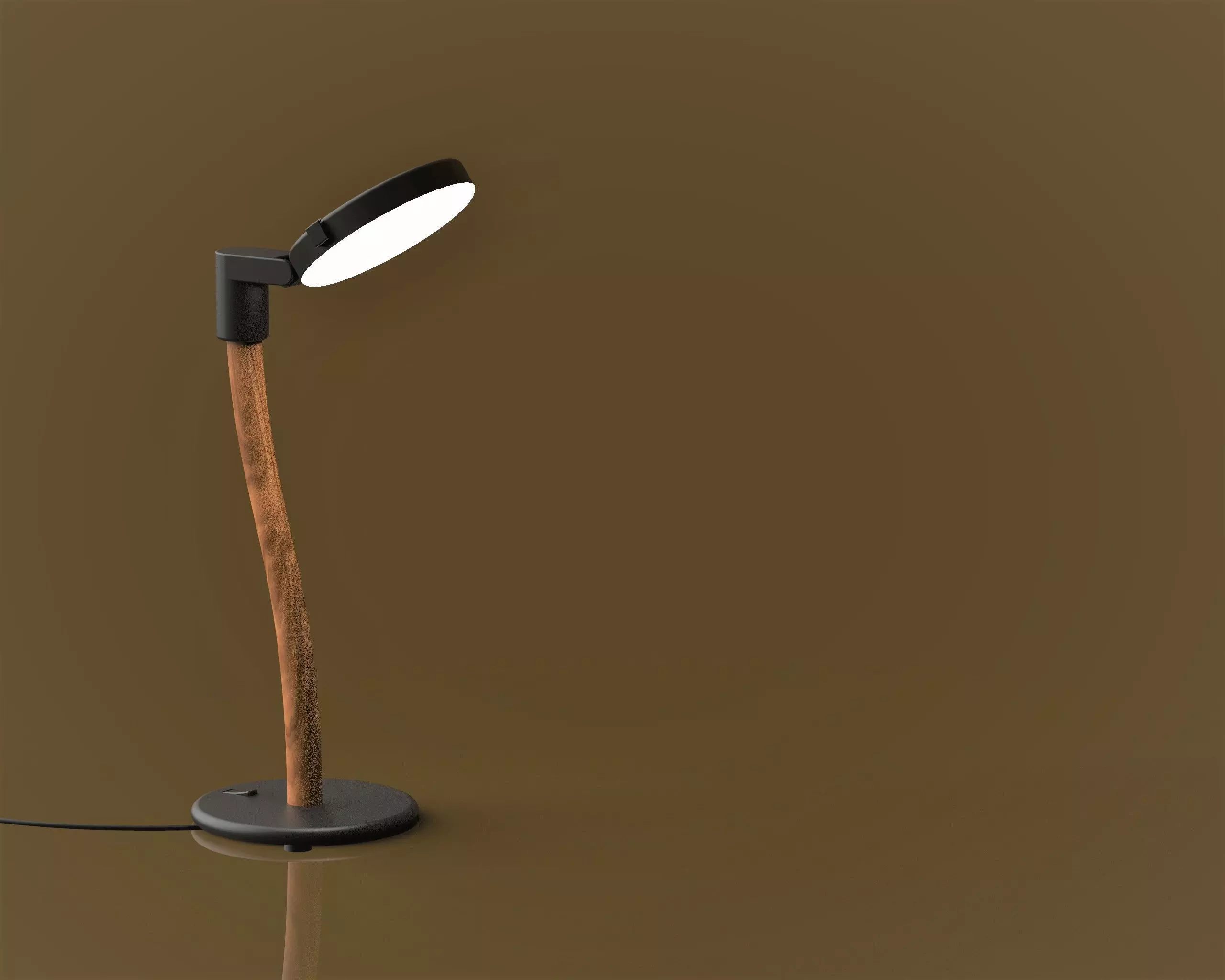 Desk light portable 3D model_0