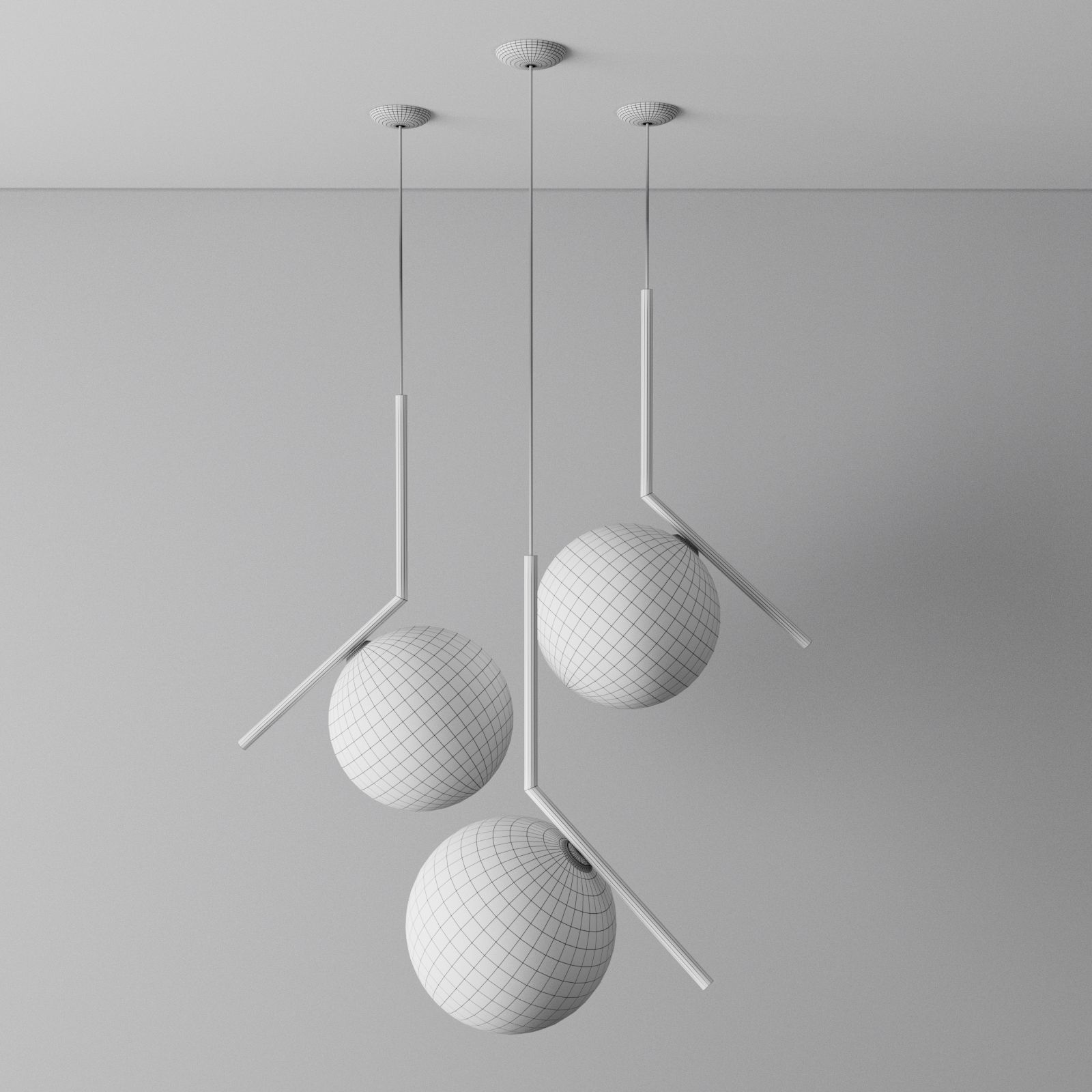 Flos light lamp 3D model_2