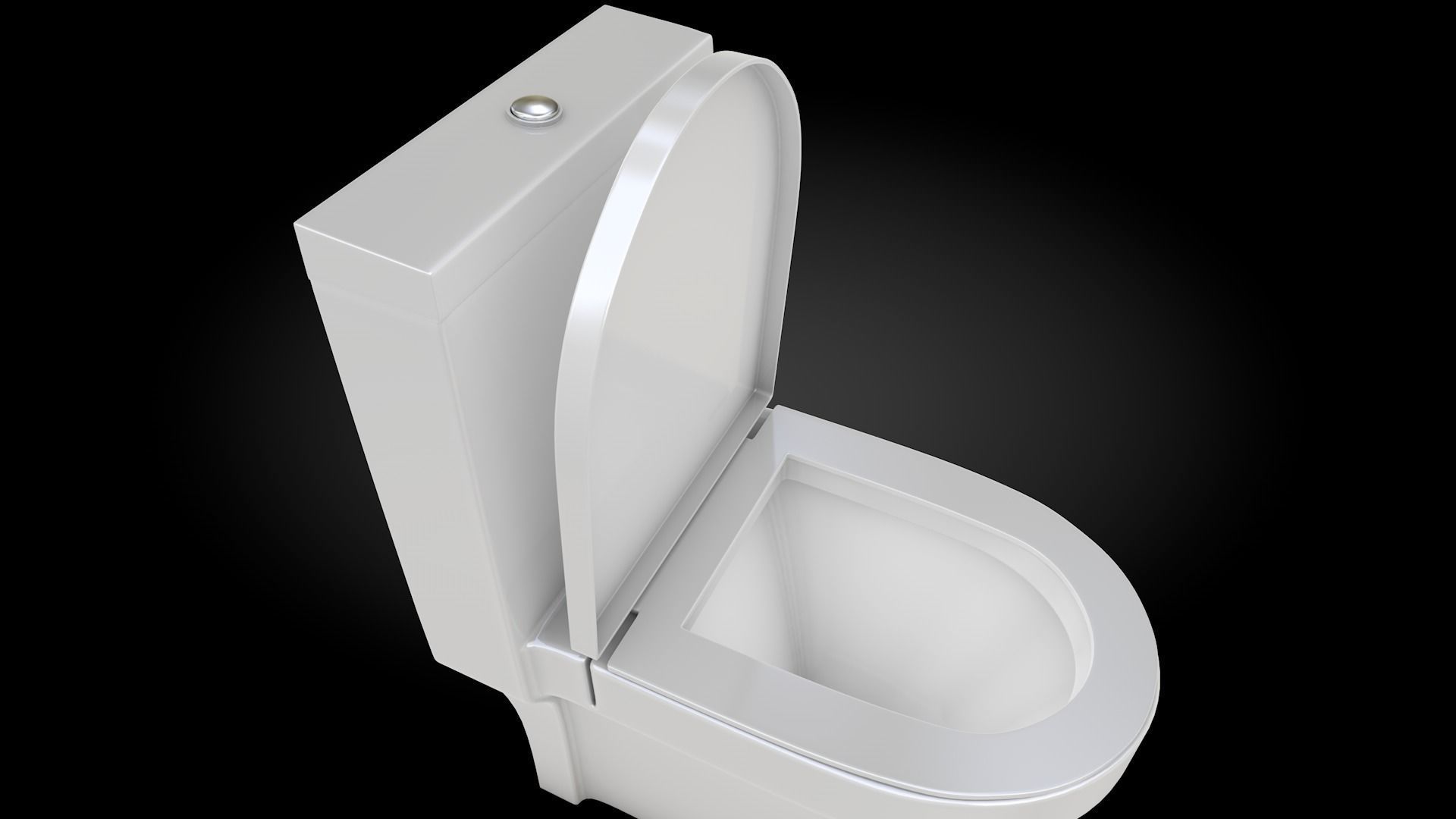 TOILET Low-poly 3D model_3