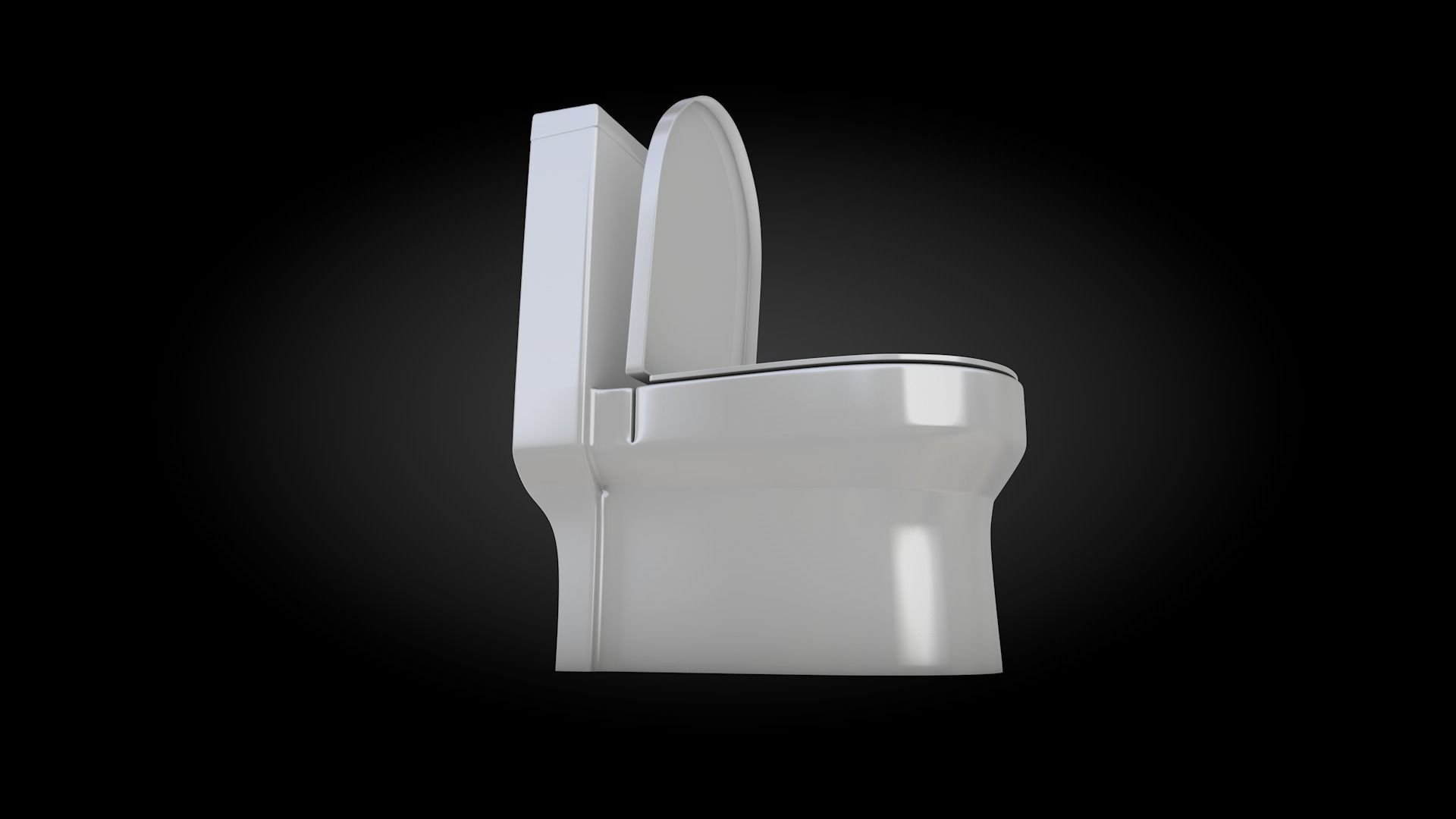 TOILET Low-poly 3D model_1
