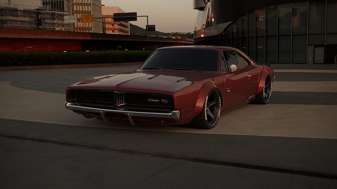 Dodge charger RT 1969  3D model