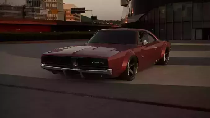 Dodge charger RT 1969  3D model