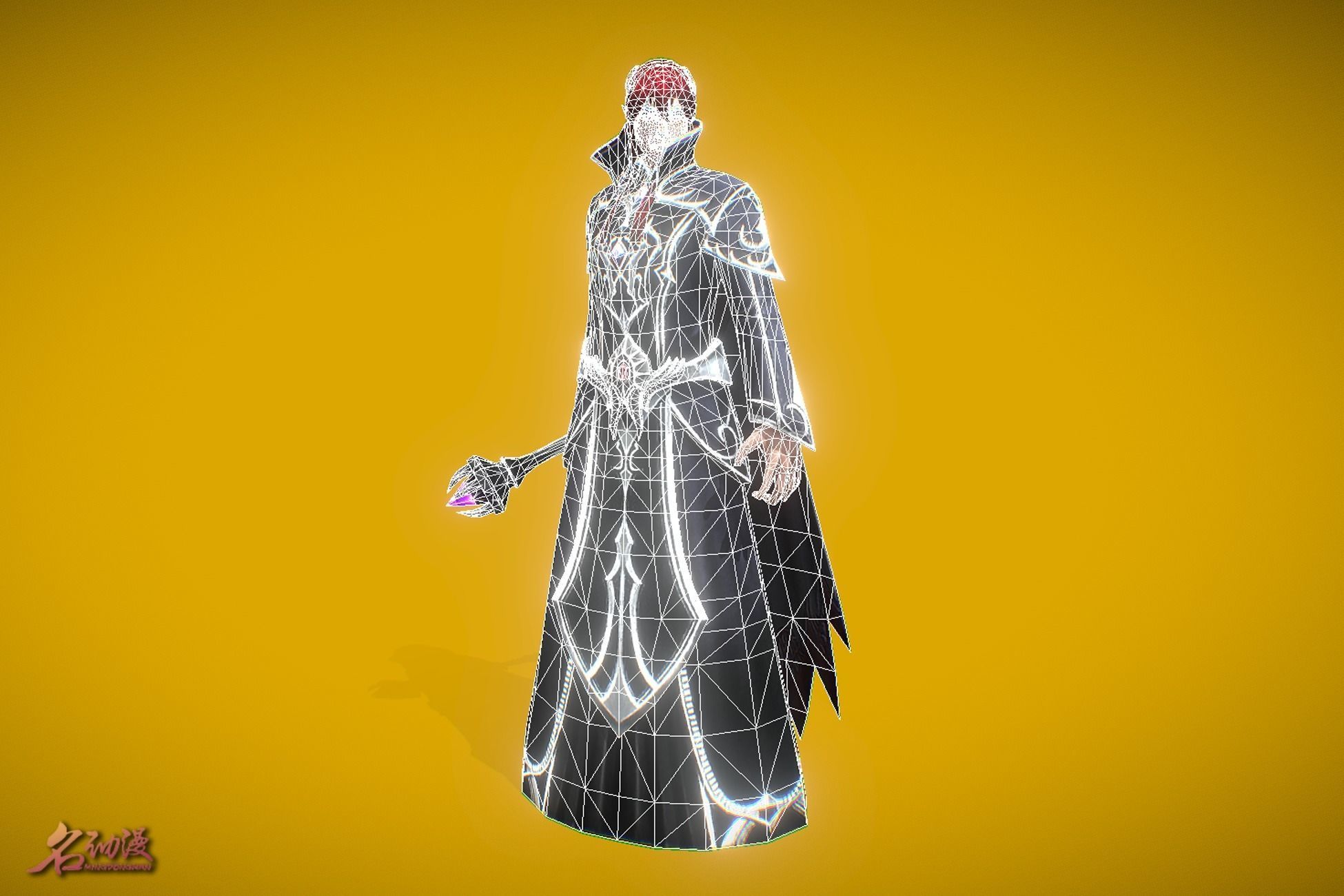 RPG Elf Wizard Low-poly 3D model_5