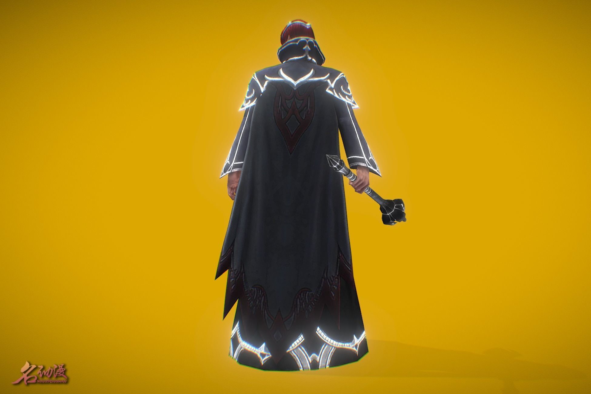 RPG Elf Wizard Low-poly 3D model_4