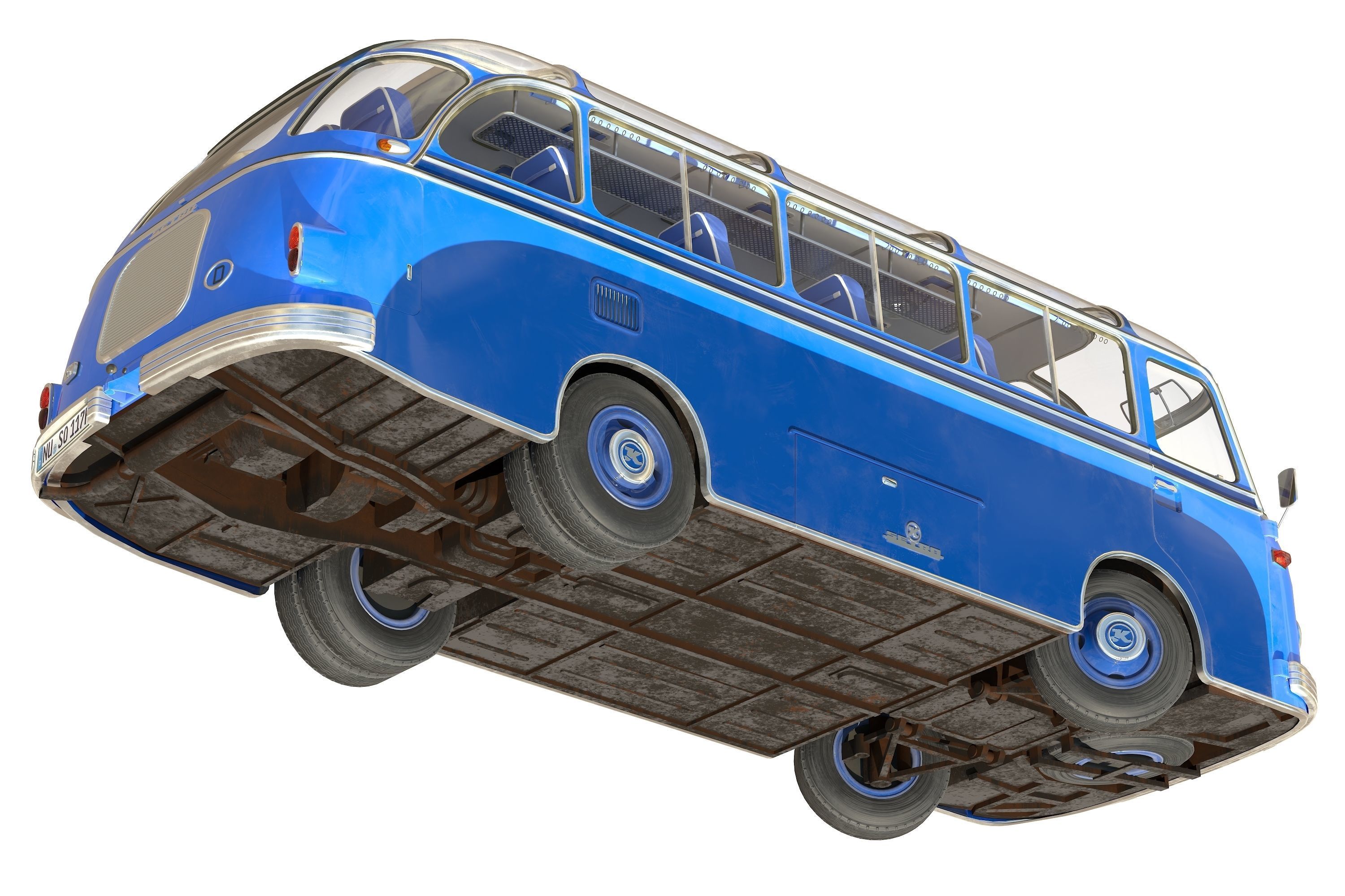 Setra S6 Low-poly 3D model_10