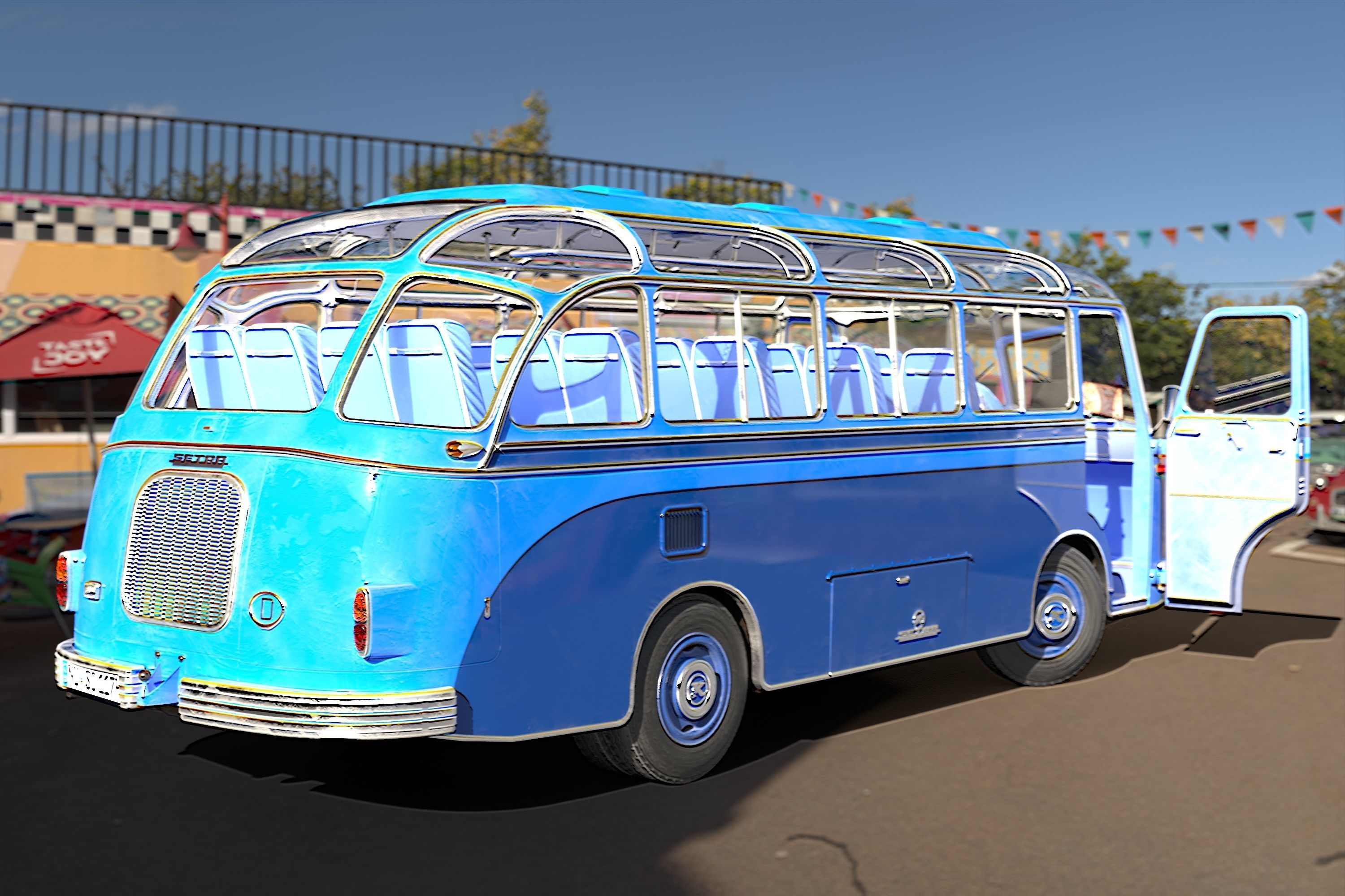 Setra S6 Low-poly 3D model_5