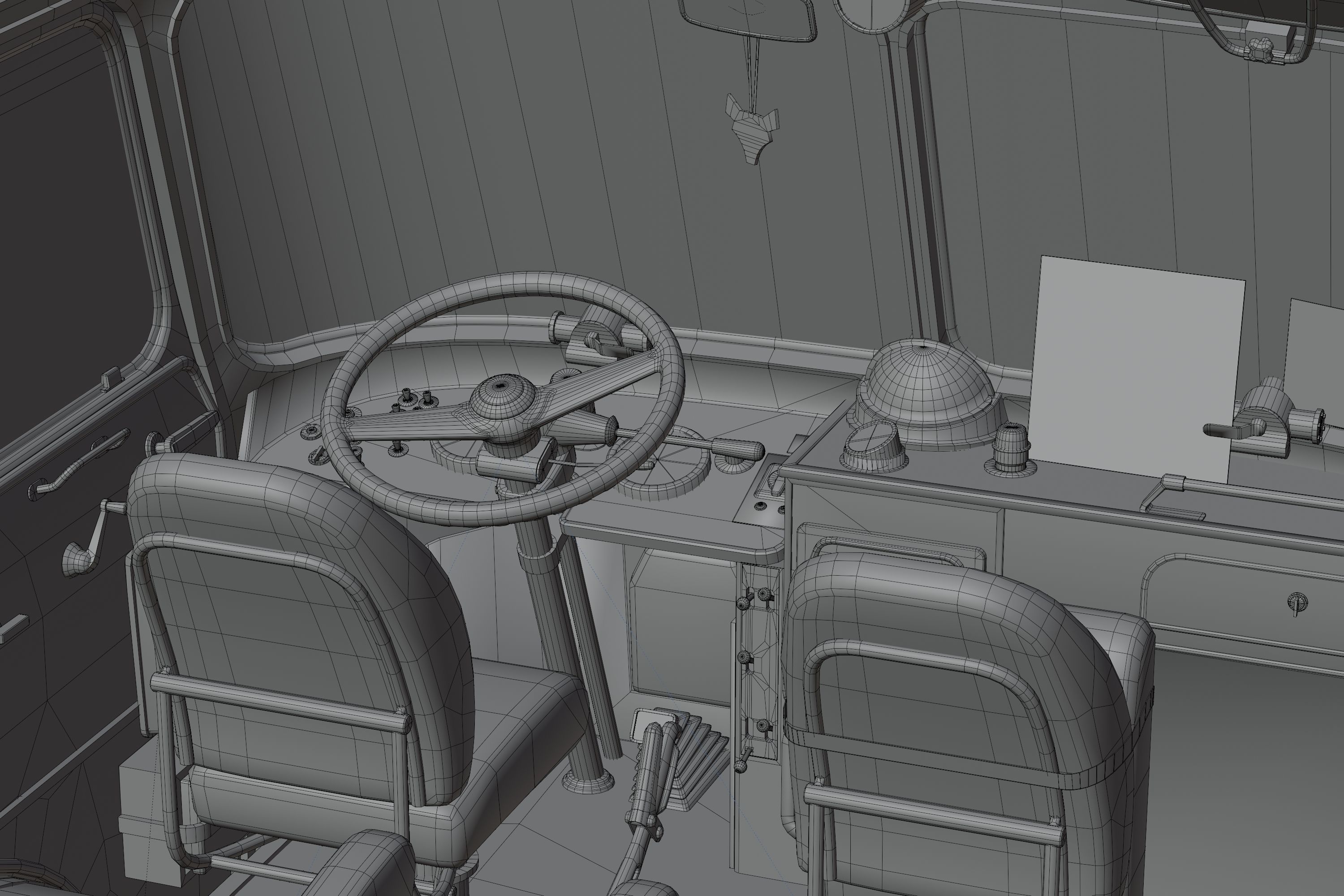 Setra S6 Low-poly 3D model_19