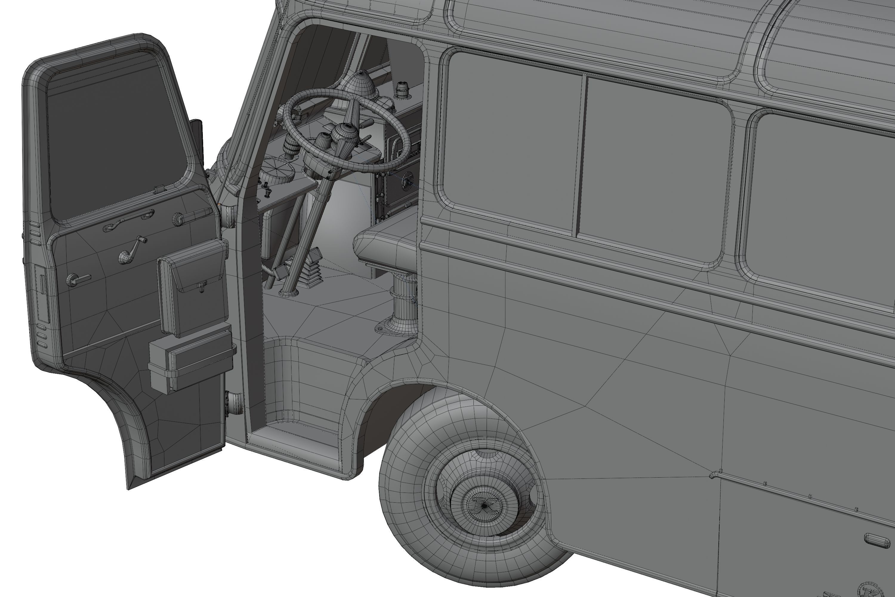 Setra S6 Low-poly 3D model_21