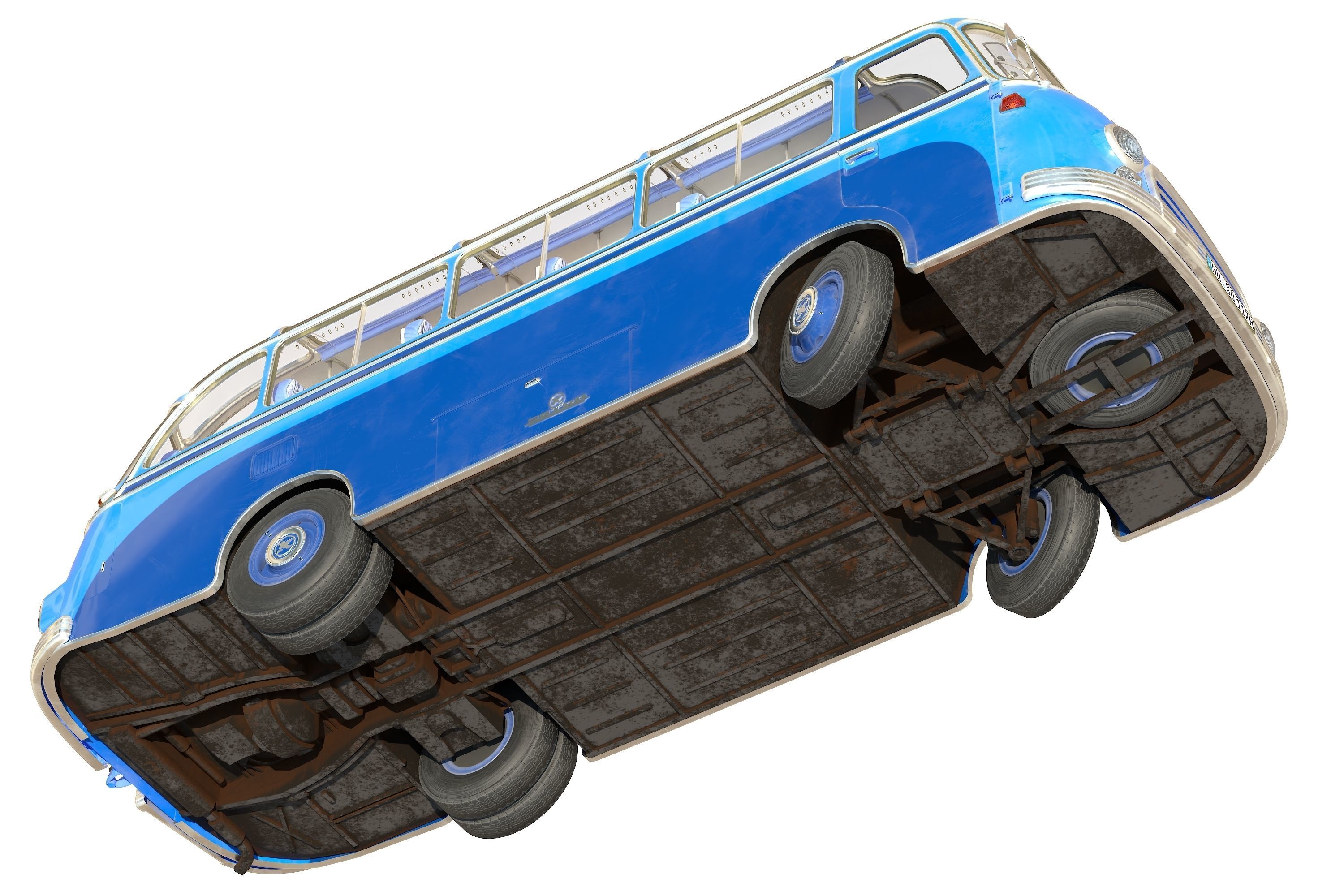 Setra S6 Low-poly 3D model_11