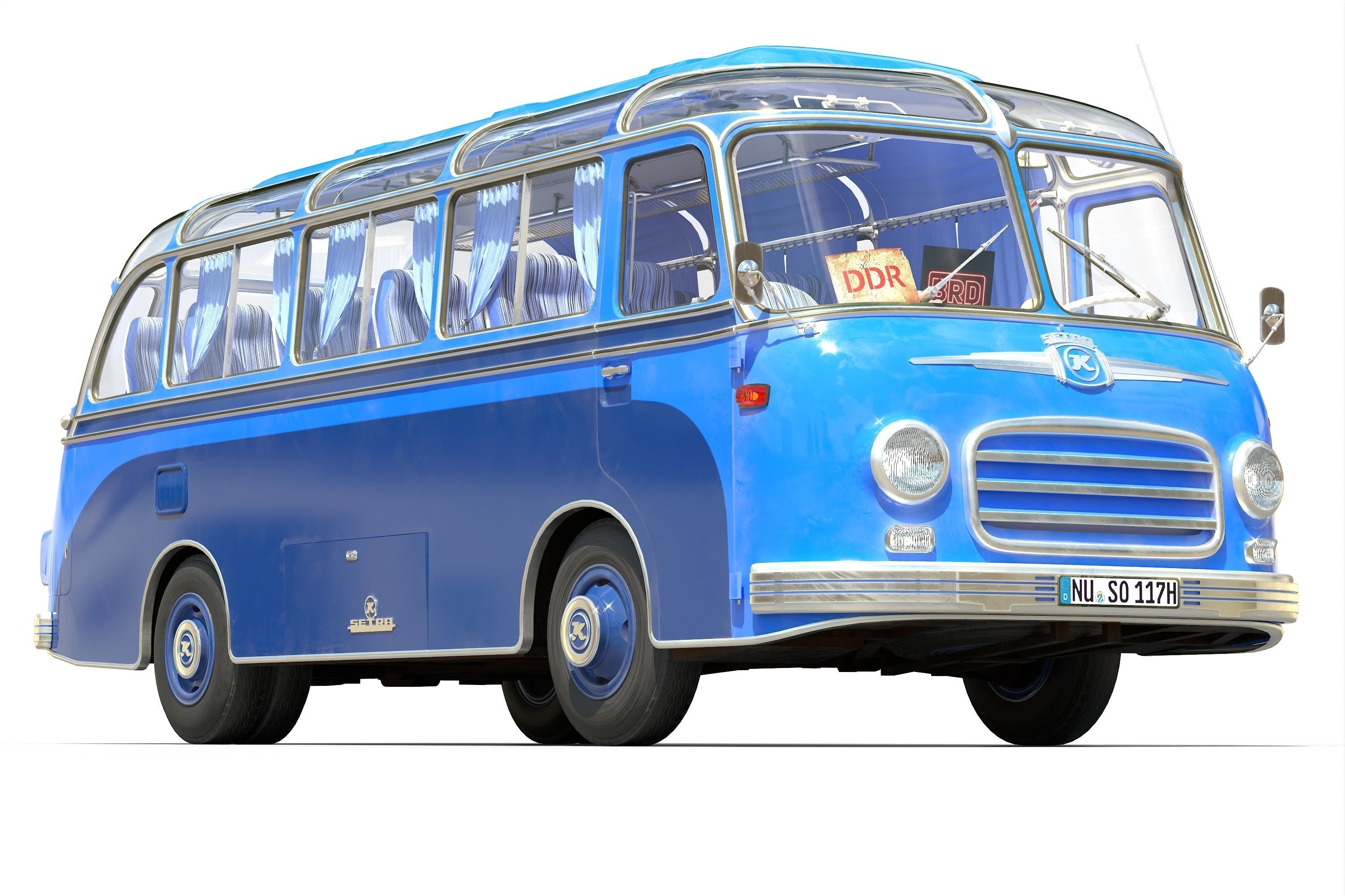 Setra S6 Low-poly 3D model_3