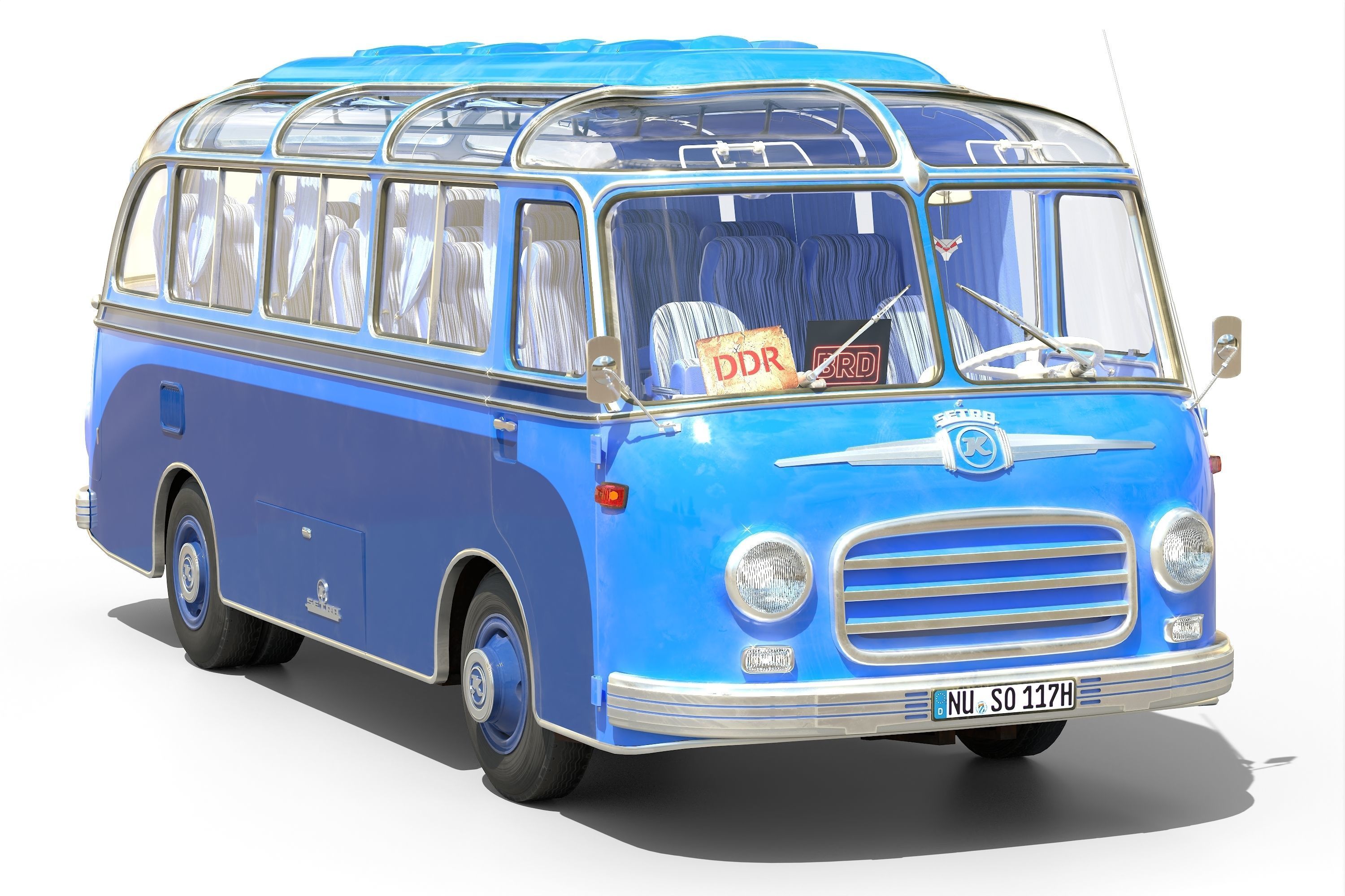 Setra S6 Low-poly 3D model_8