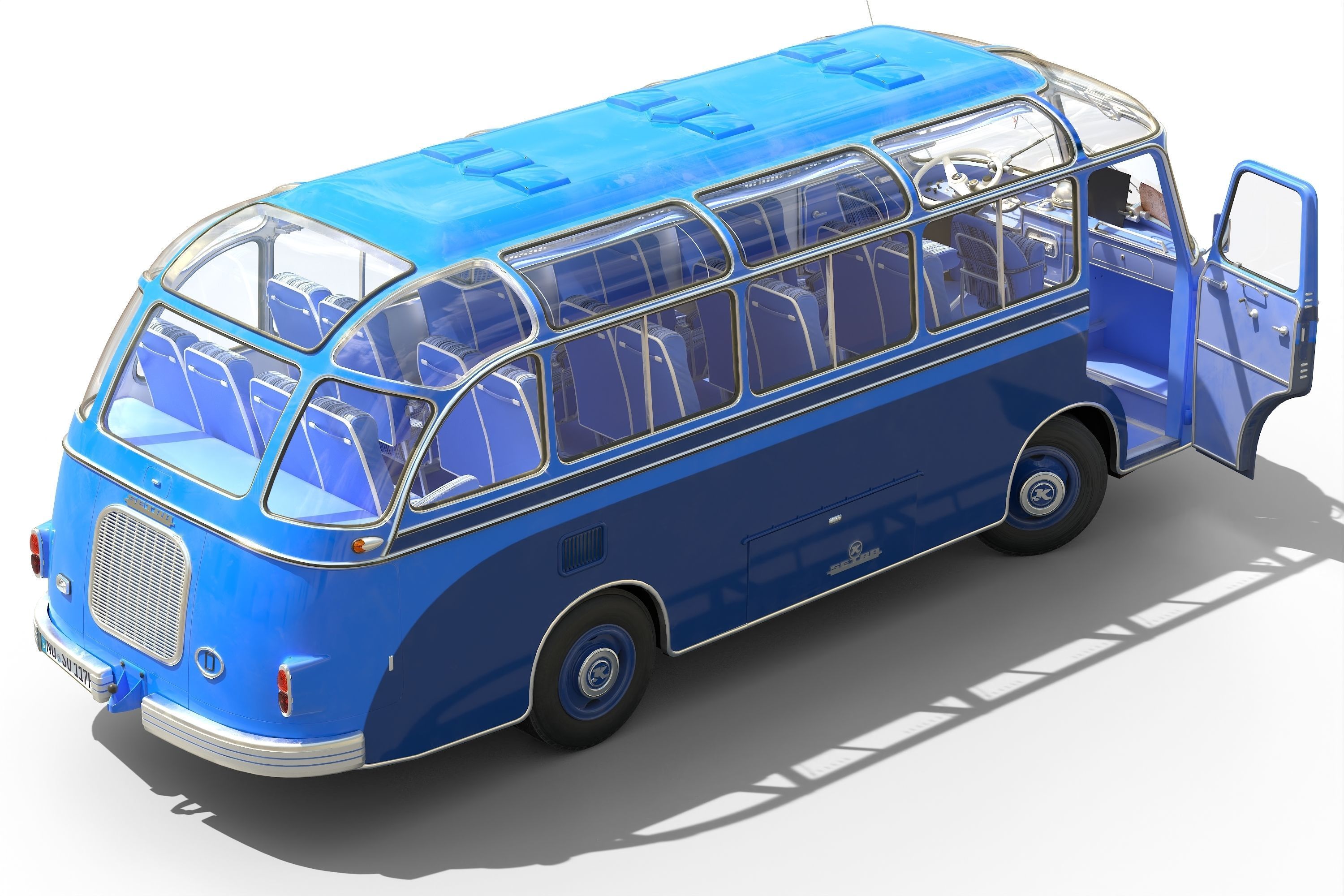 Setra S6 Low-poly 3D model_16
