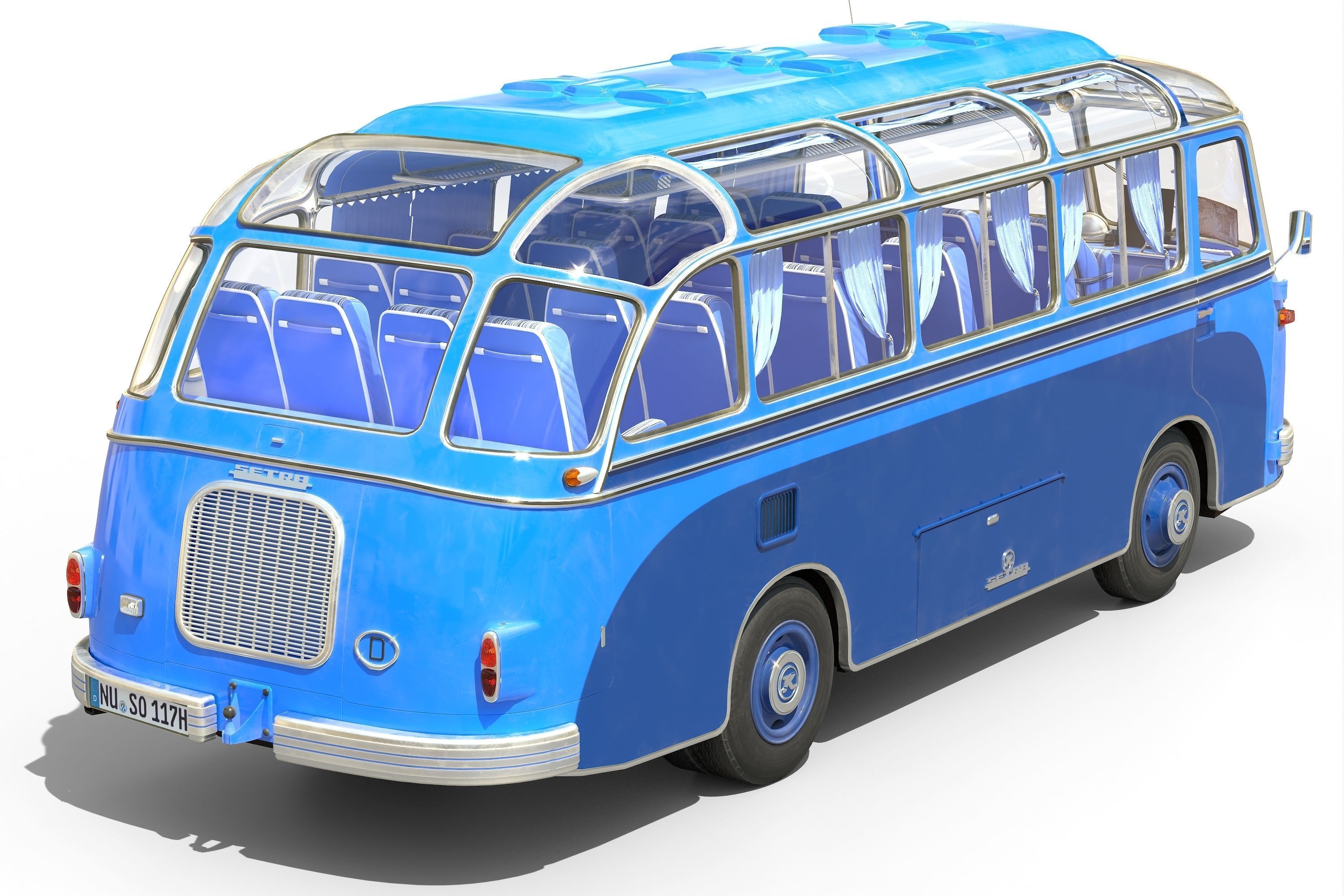 Setra S6 Low-poly 3D model_6