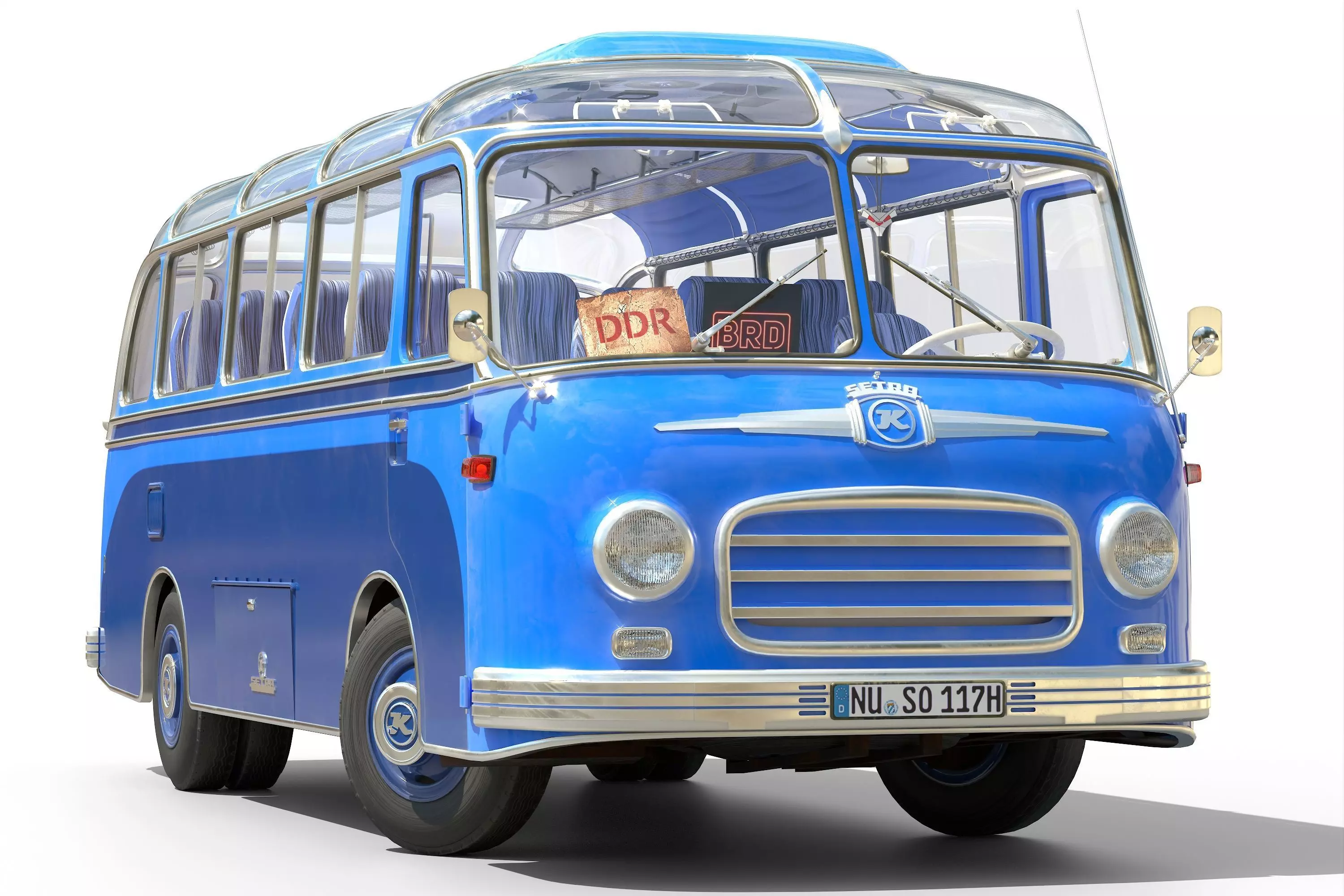 Setra S6 Low-poly 3D model_0