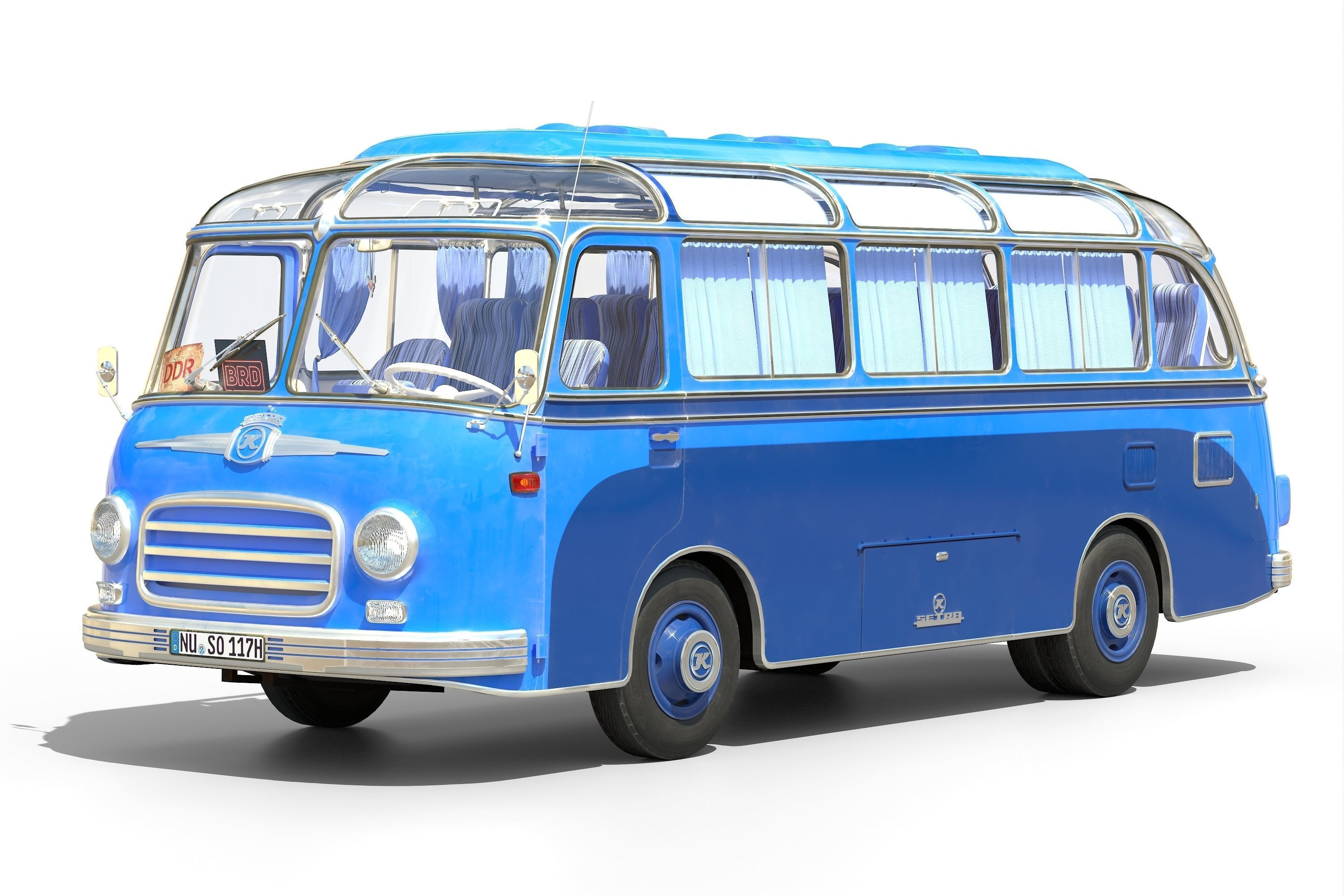 Setra S6 Low-poly 3D model_7