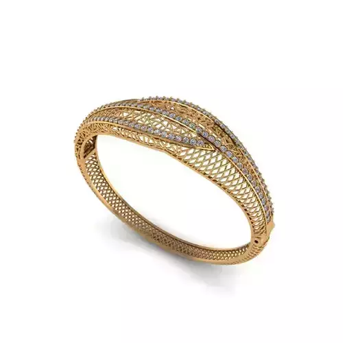 033 - Ladies Jali Pattern Bracelet