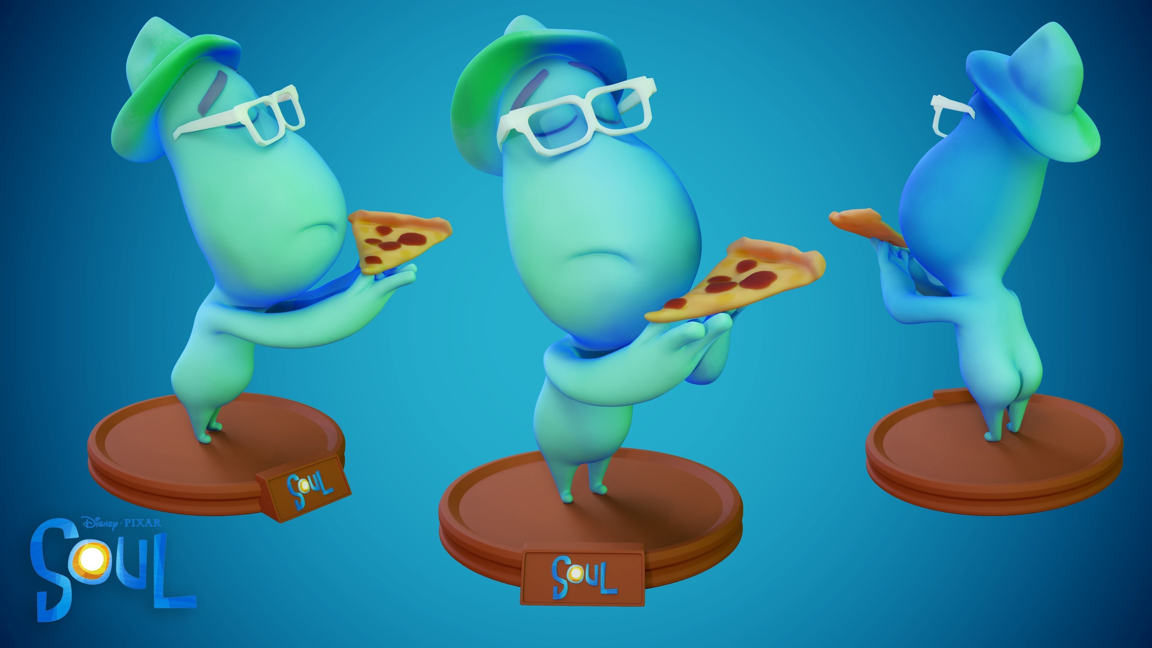 Joe Gardner - Soul Disney Pixar 3D print model -  3D print model 3D print model_2