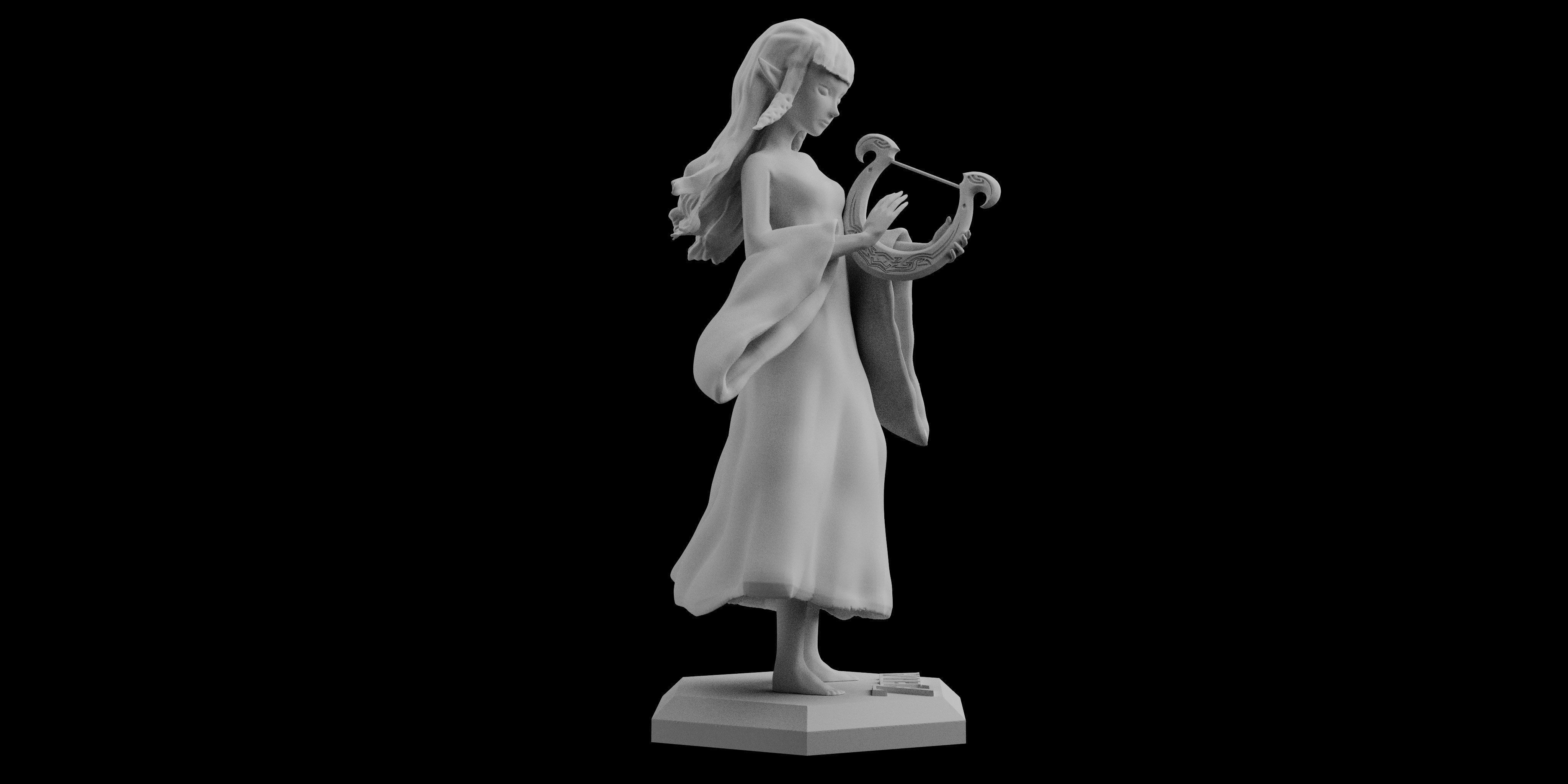 Skyward Sword Goddess Zelda Statue Figure 3D print model_2