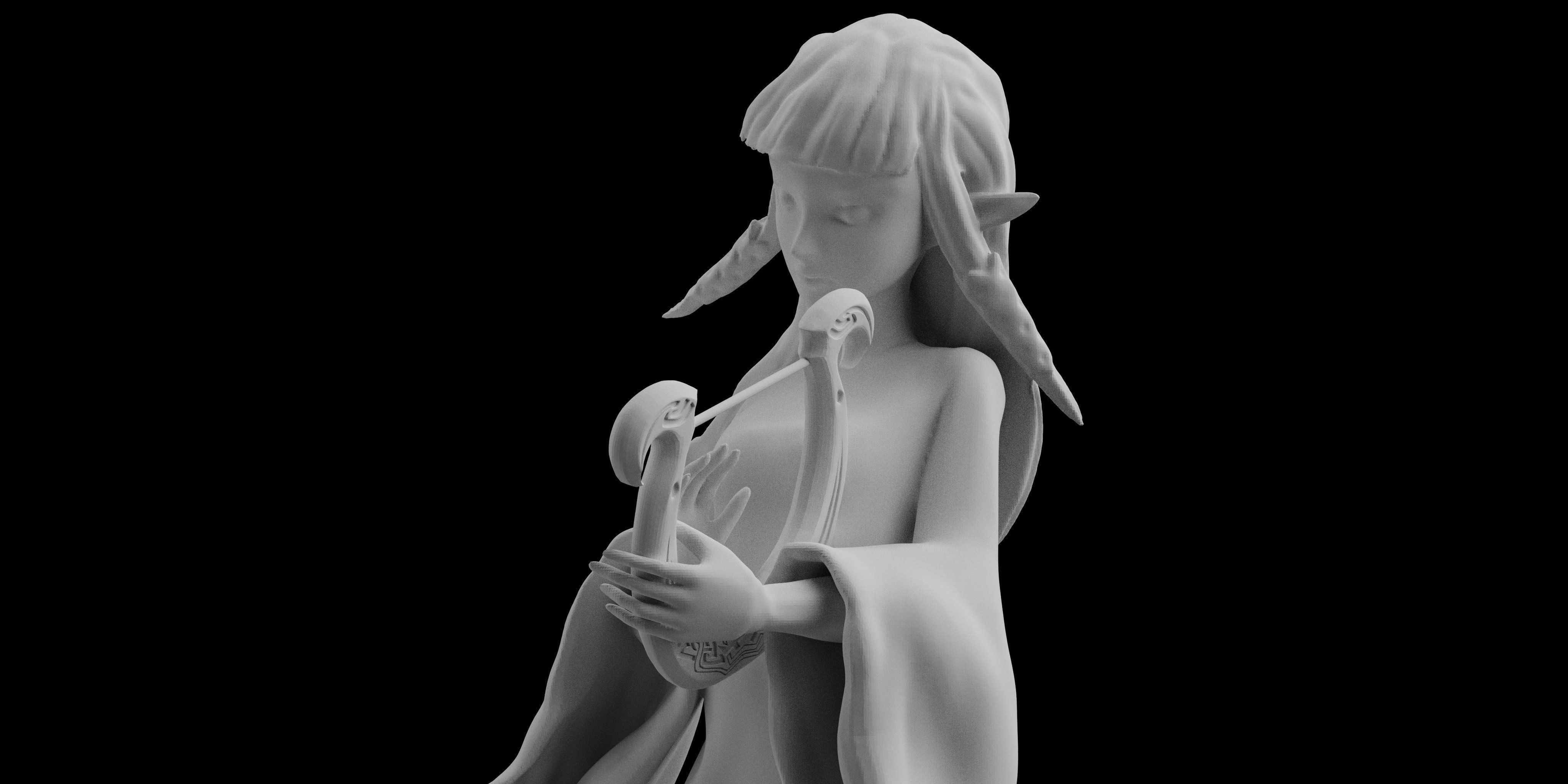 Skyward Sword Goddess Zelda Statue Figure 3D print model_6