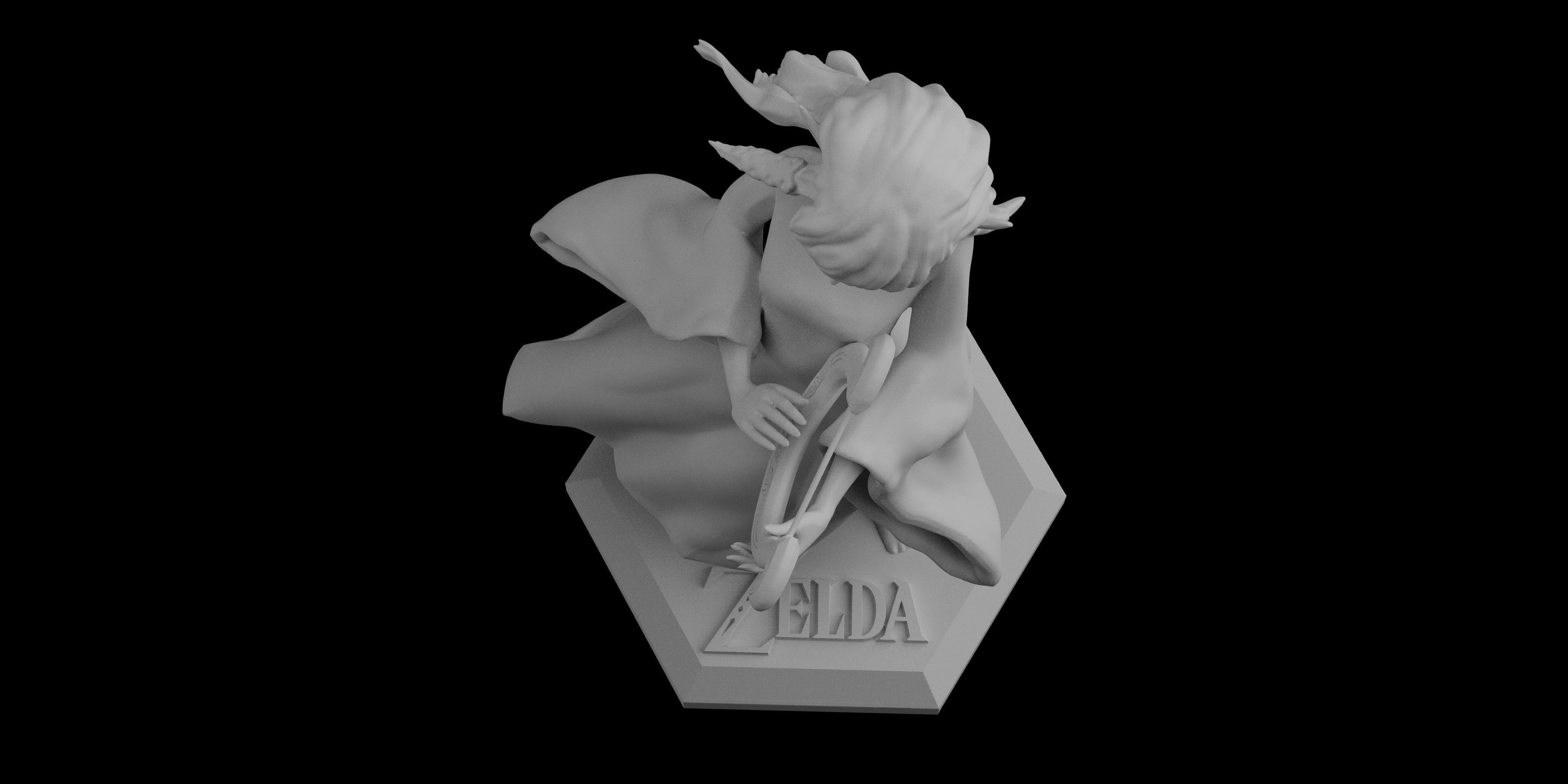Skyward Sword Goddess Zelda Statue Figure 3D print model_5