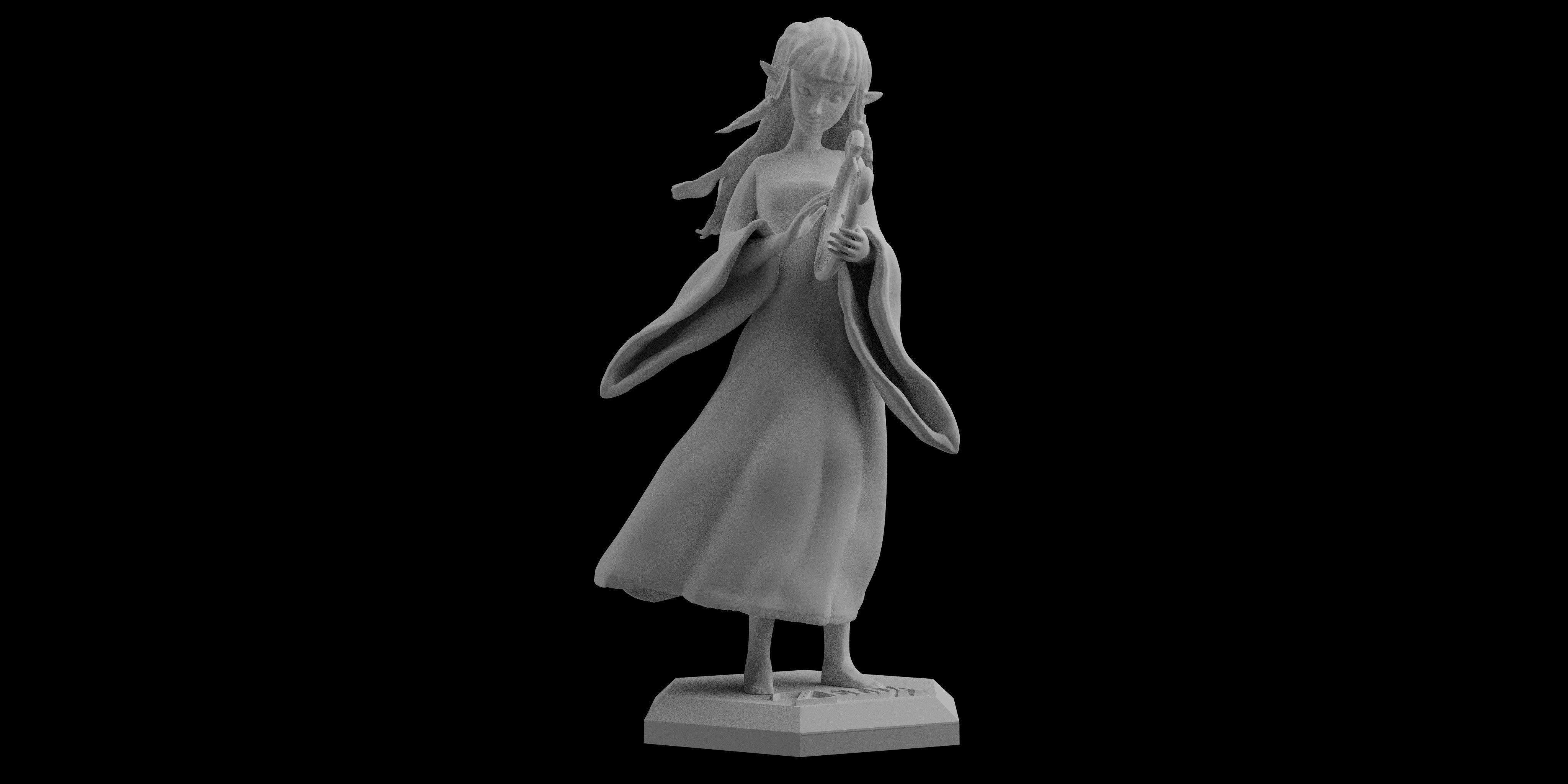 Skyward Sword Goddess Zelda Statue Figure 3D print model_1