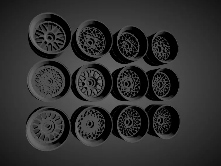New for 2021 BBS 2pcs wheels collection for Hot Wheels 3D print model_0