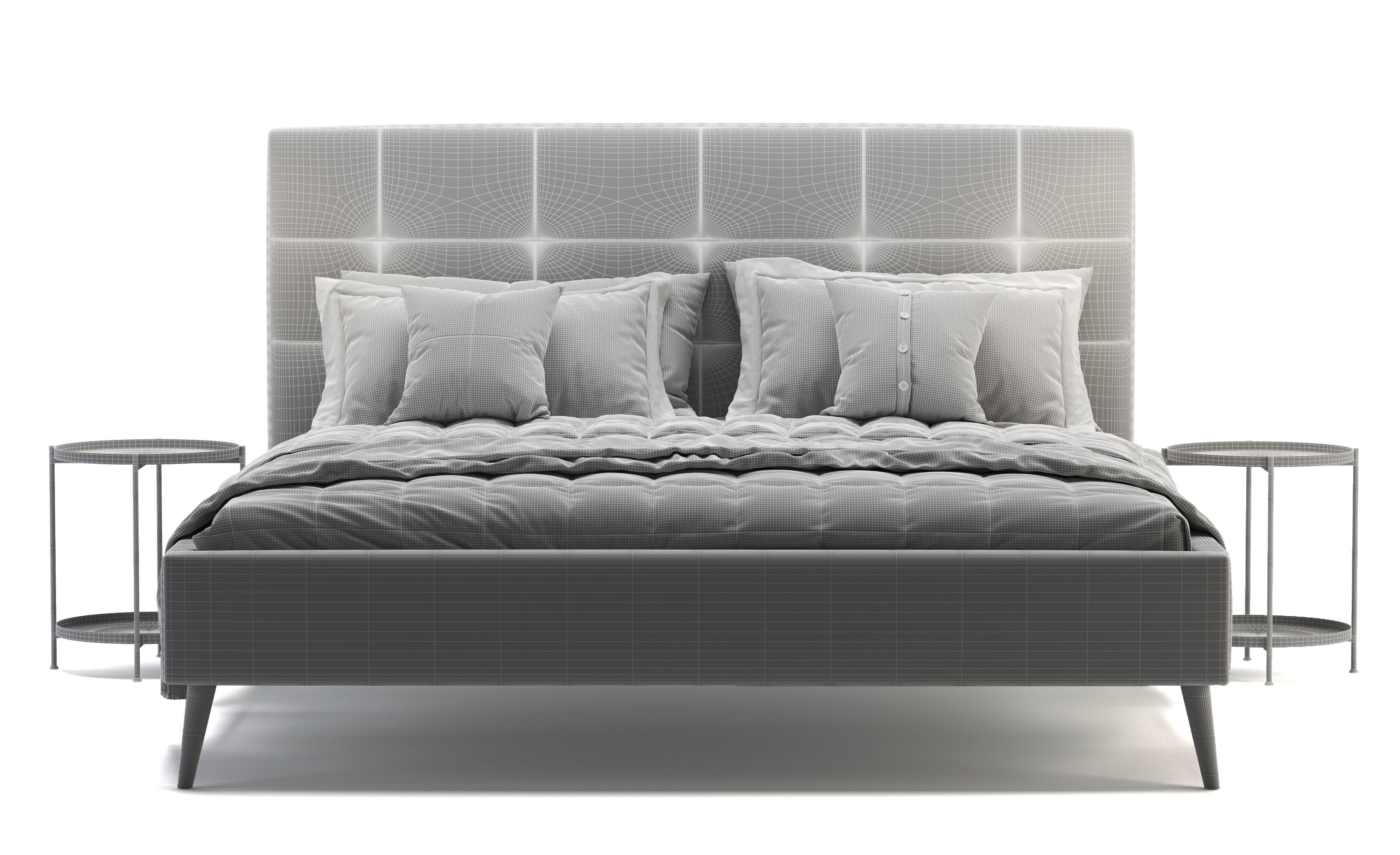Adairs highbury bed 3D model_3