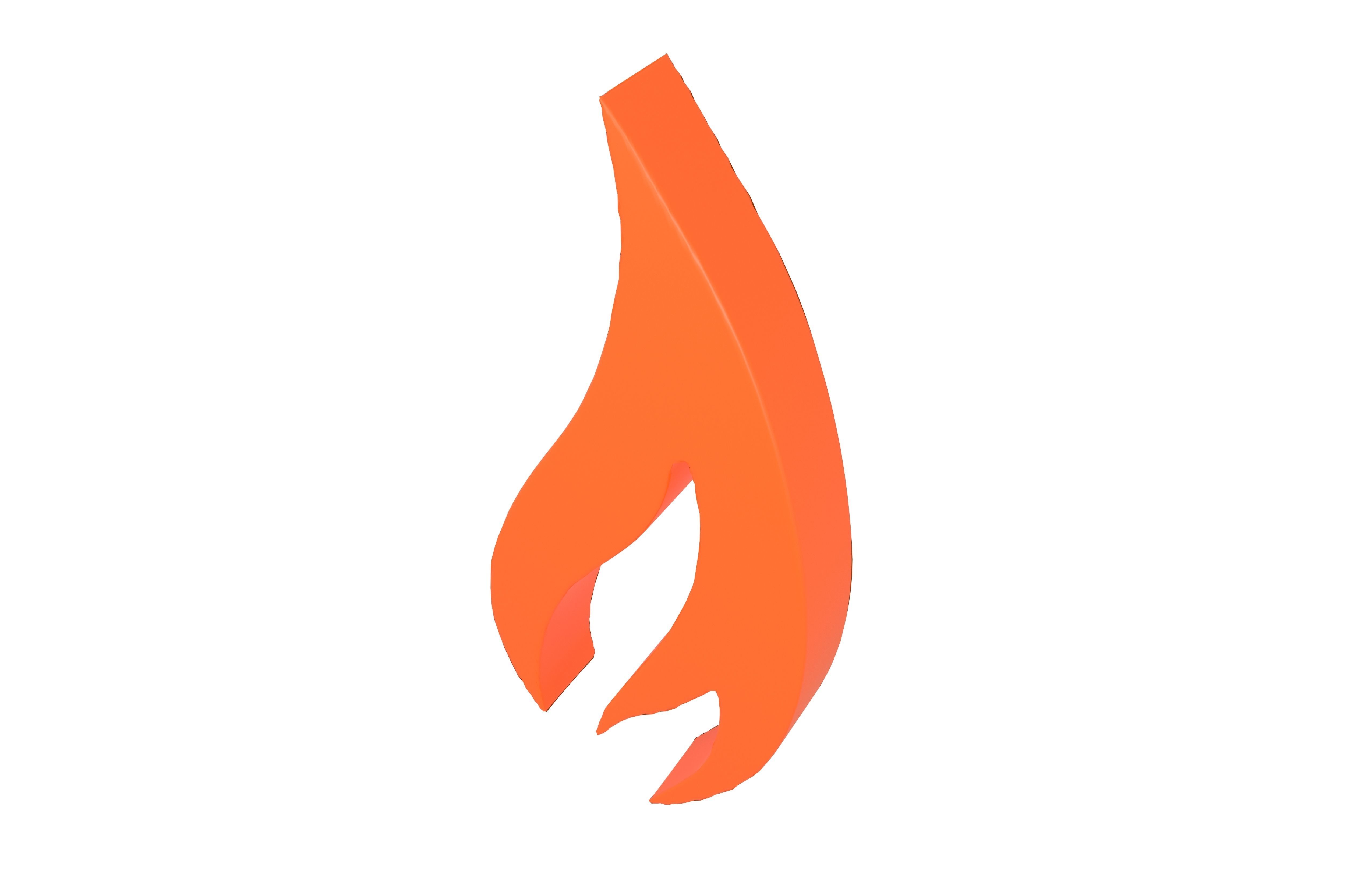 Fire Symbol v7 003 Low-poly 3D model_3