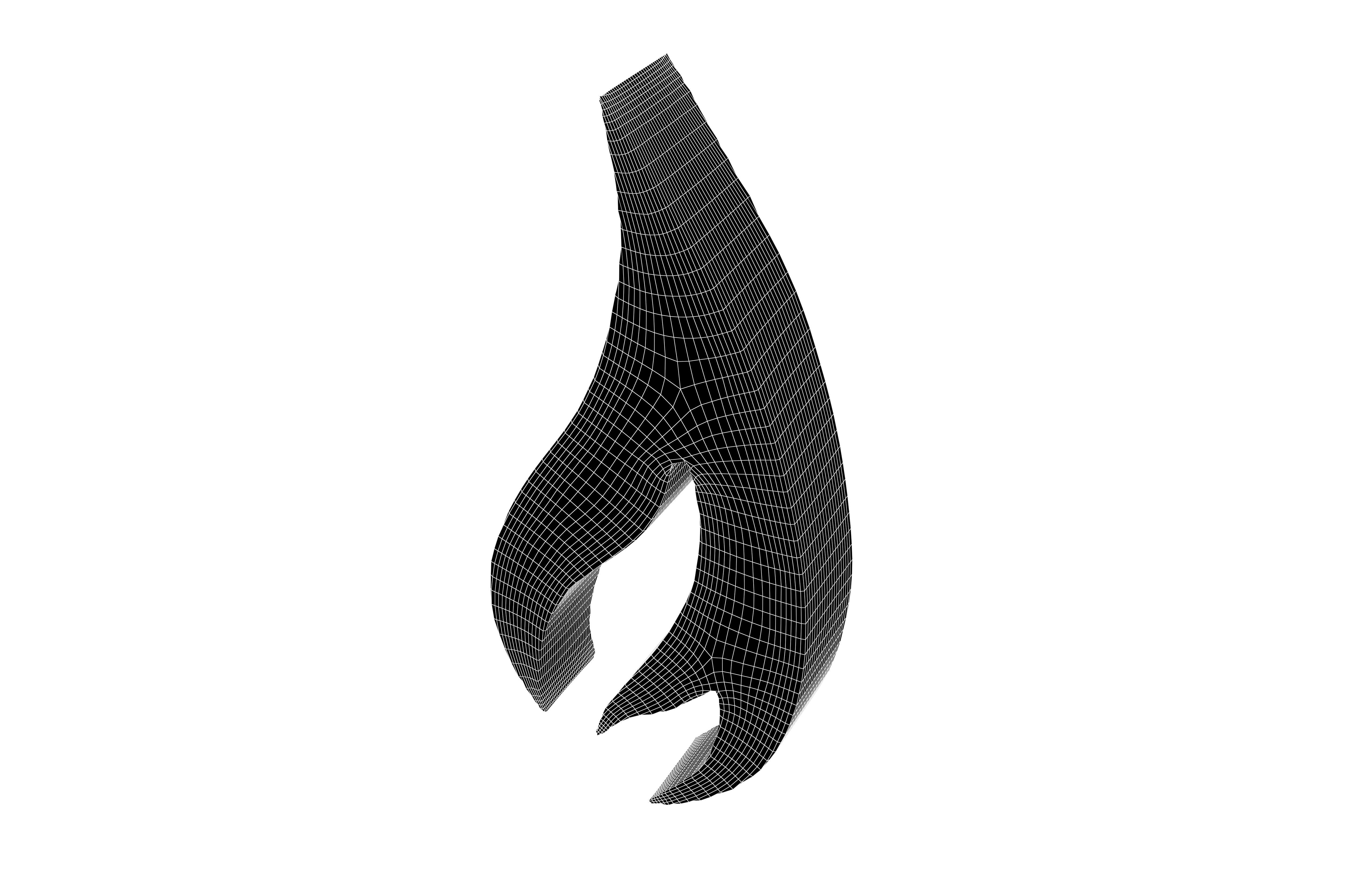 Fire Symbol v7 007 Low-poly 3D model_6