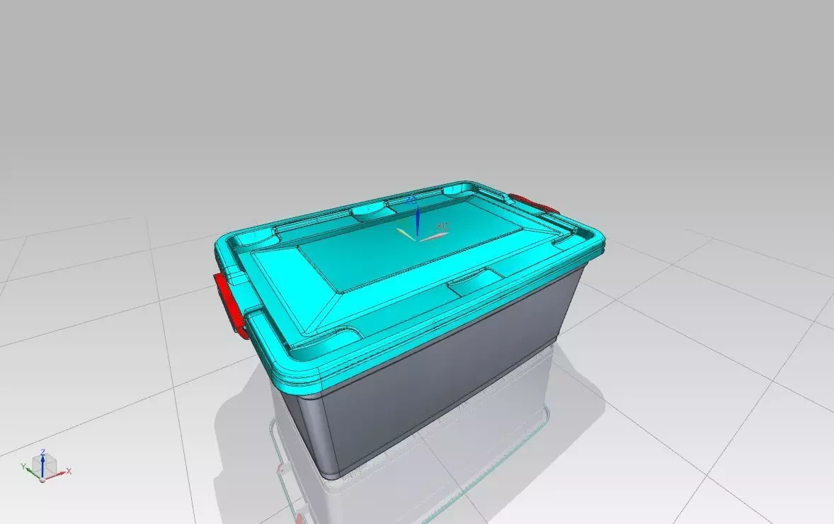 Plastic 40lt storage container 3D print model