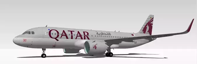 Qatar Airlines 3D model
